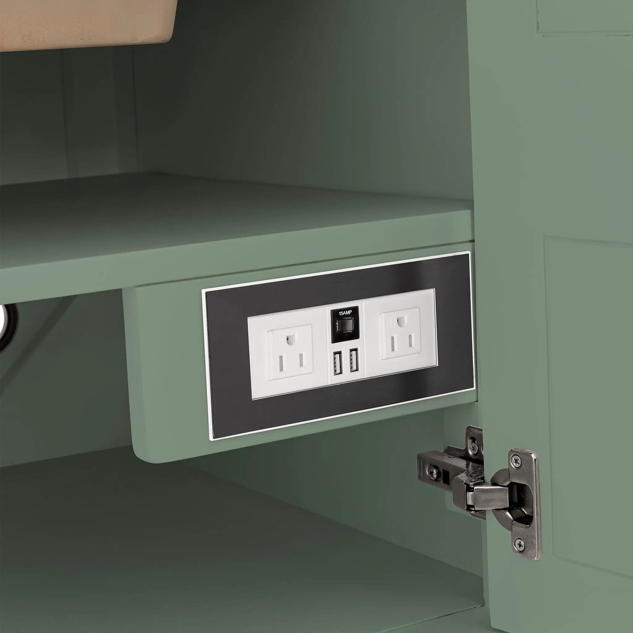 smokey celadon vanity