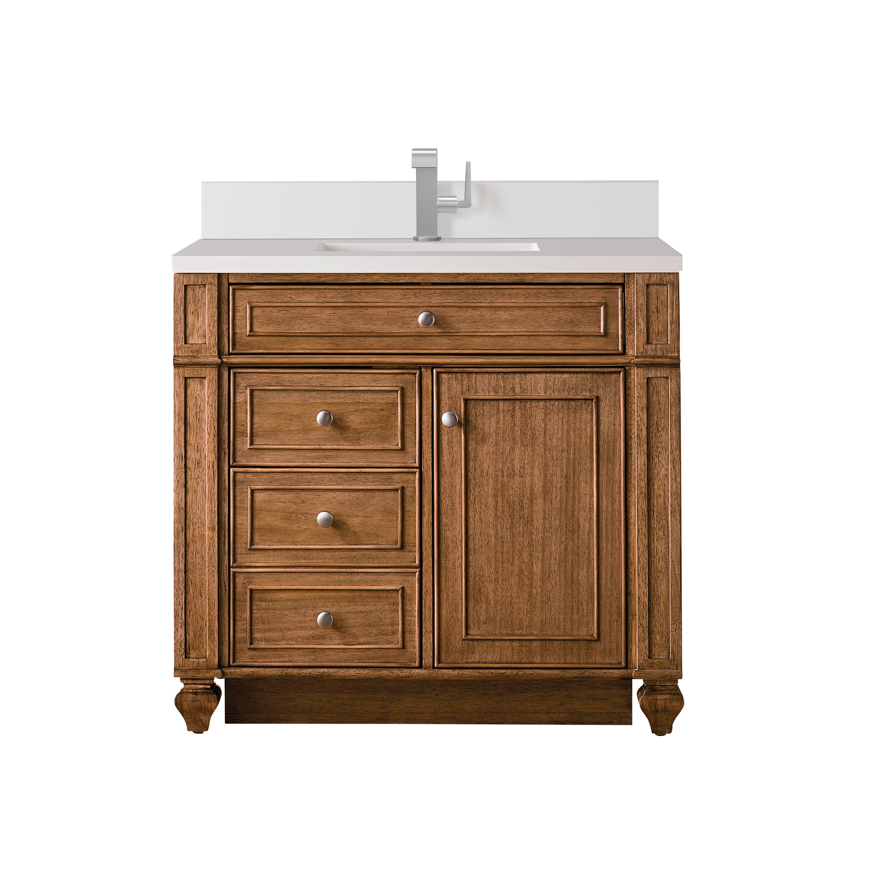 saddle brown vanity