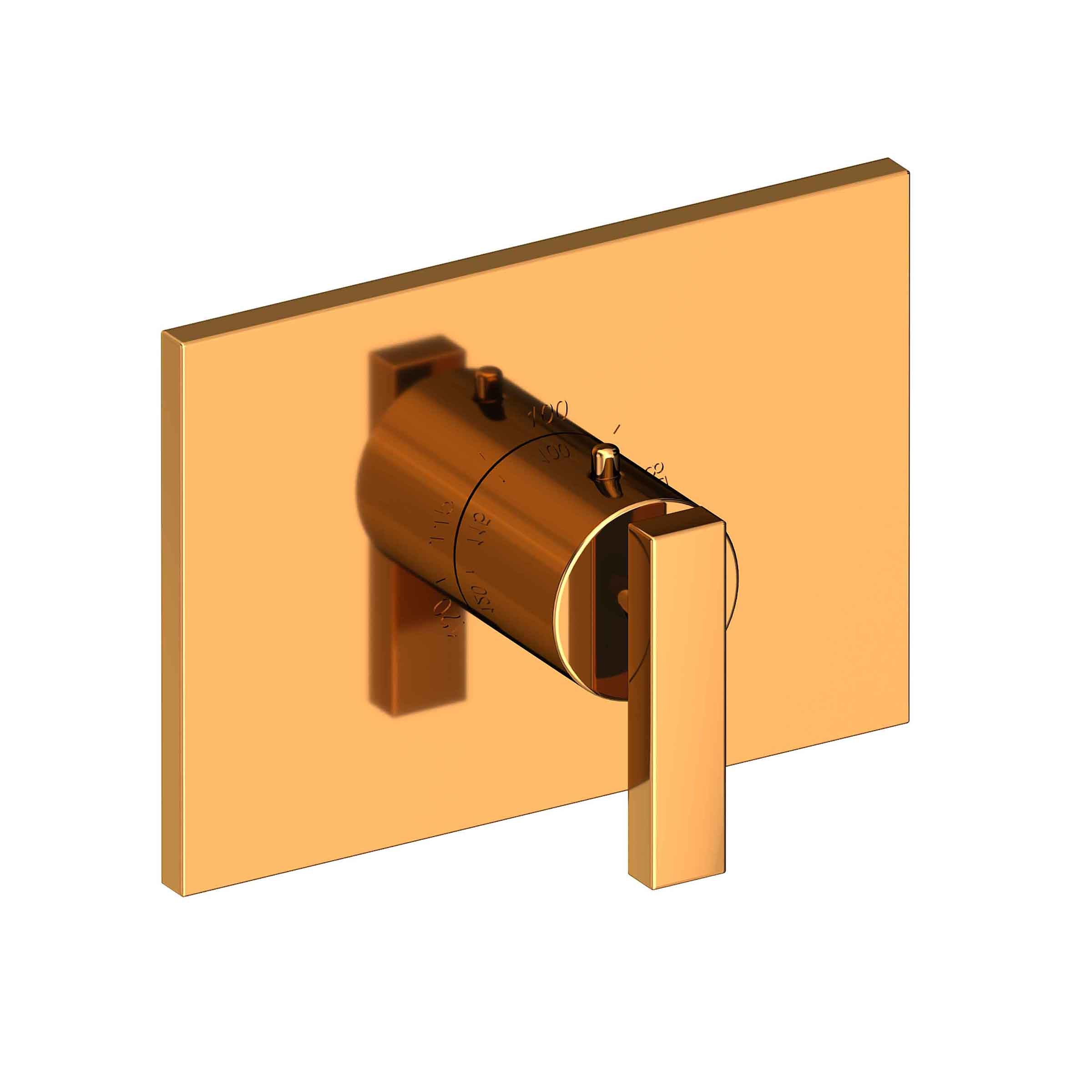 Newport Brass Secant 3/4" Rectangular Thermostatic Trim Plate with Handle