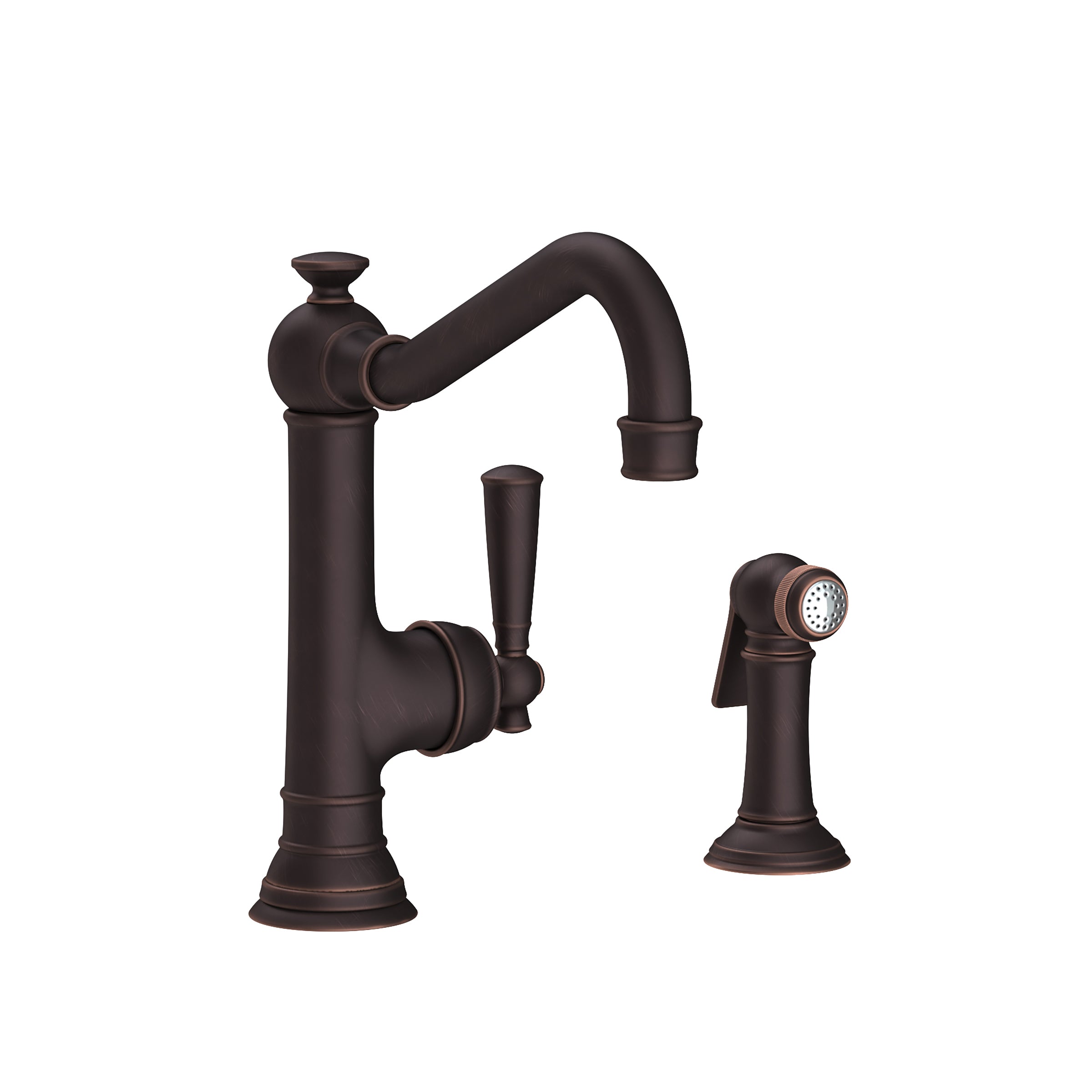 Newport Brass Jacobean Single Handle Kitchen Faucet with Side Spray