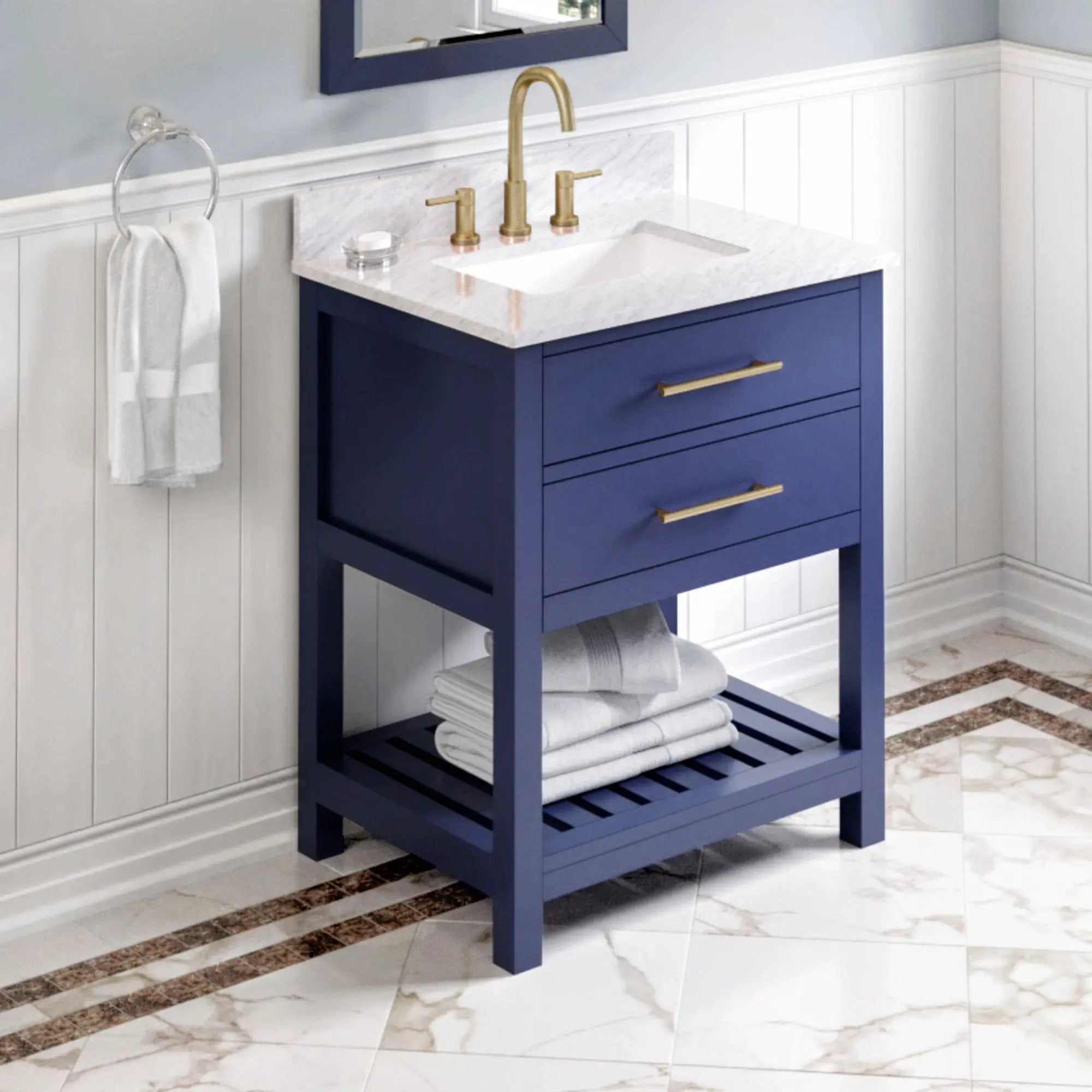 Jeffrey Alexander 30" Wavecrest Vanity Set by Jeffrey Alexander