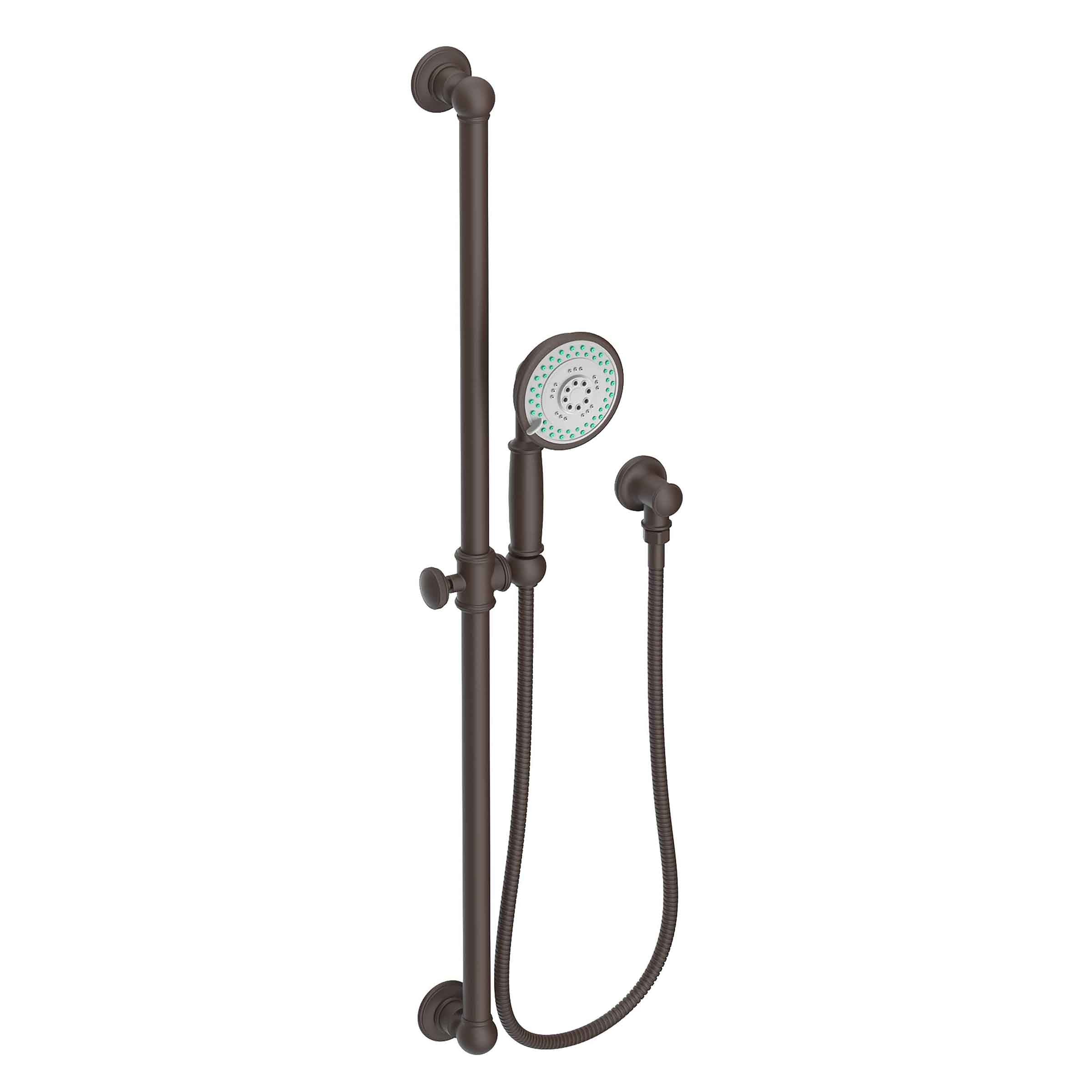 Newport Brass Tub & Shower Slide Bar with Single Function Hand Shower Set