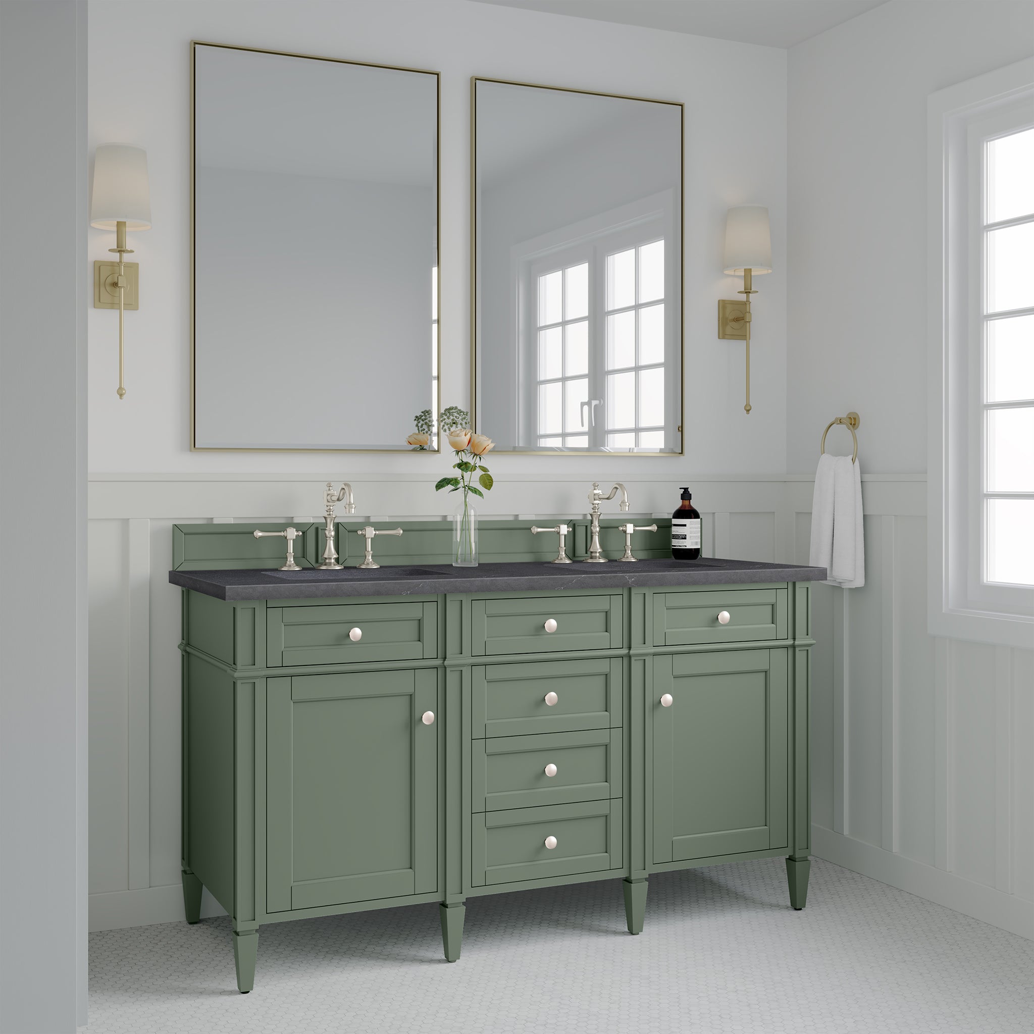 smokey celadon vanity