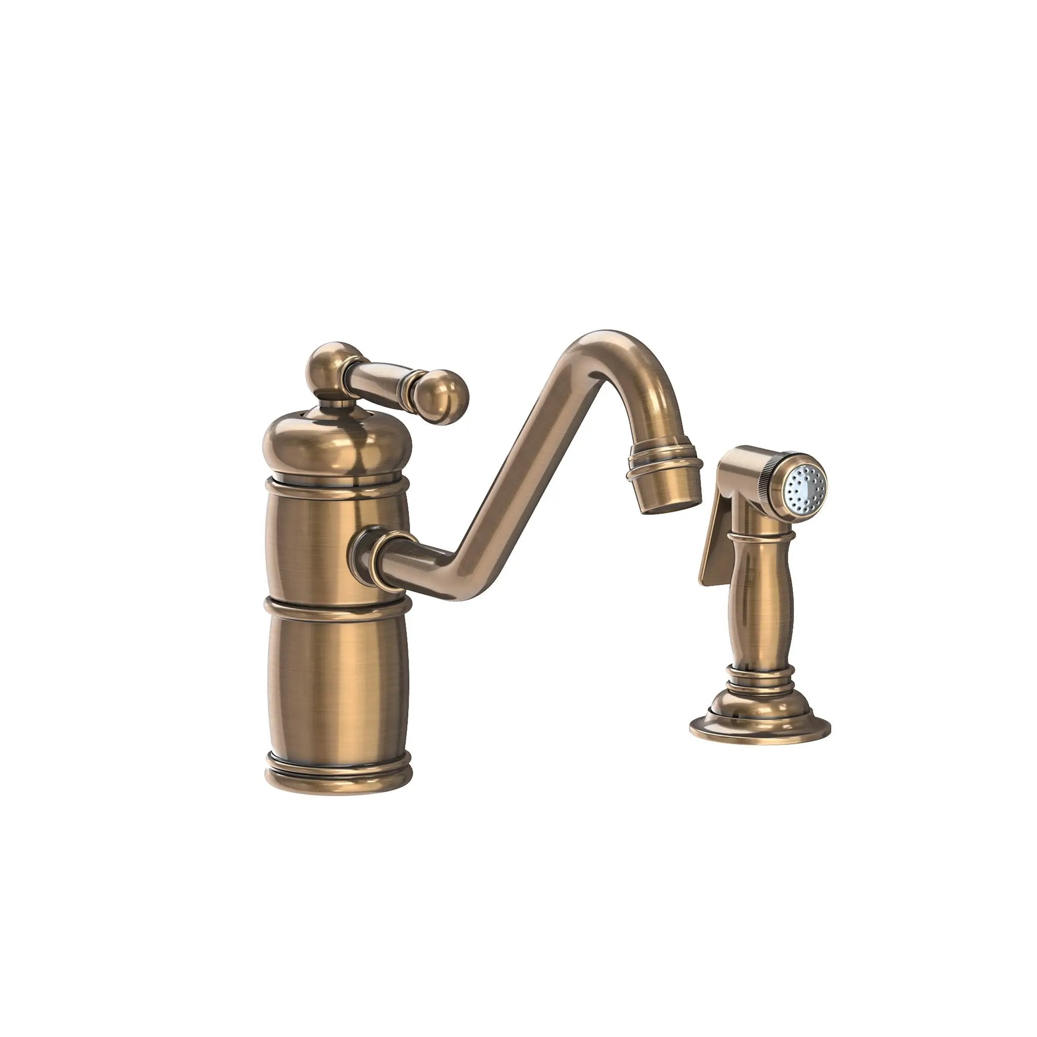 Newport Brass Nadya Single Handle Kitchen Faucet with Side Spray by Newport Brass