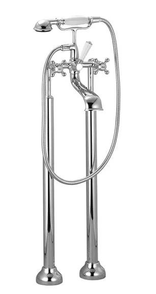 brushed dark brass tub mixer
