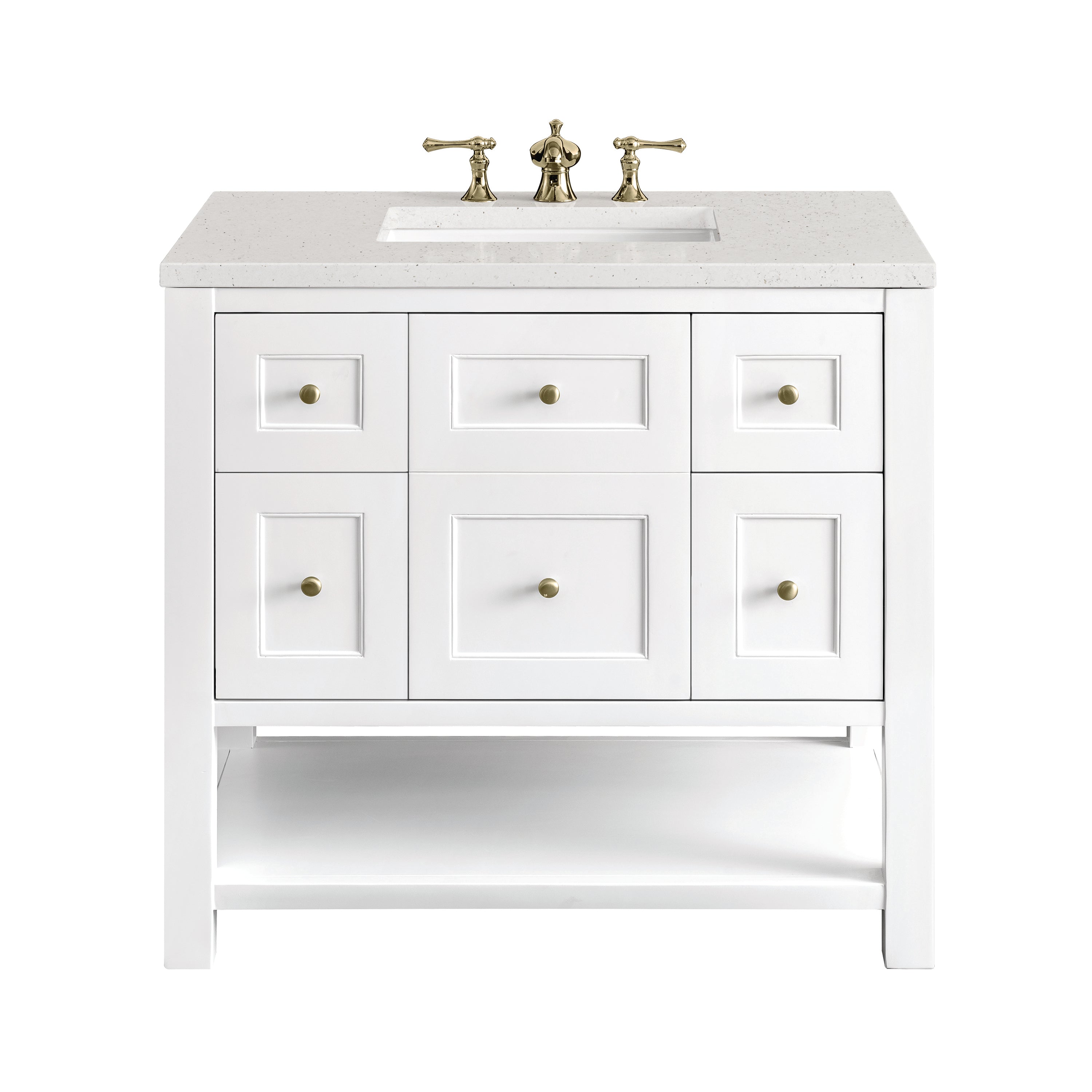 James Martin Vanities Breckenridge 36" Single Vanity - Bright White