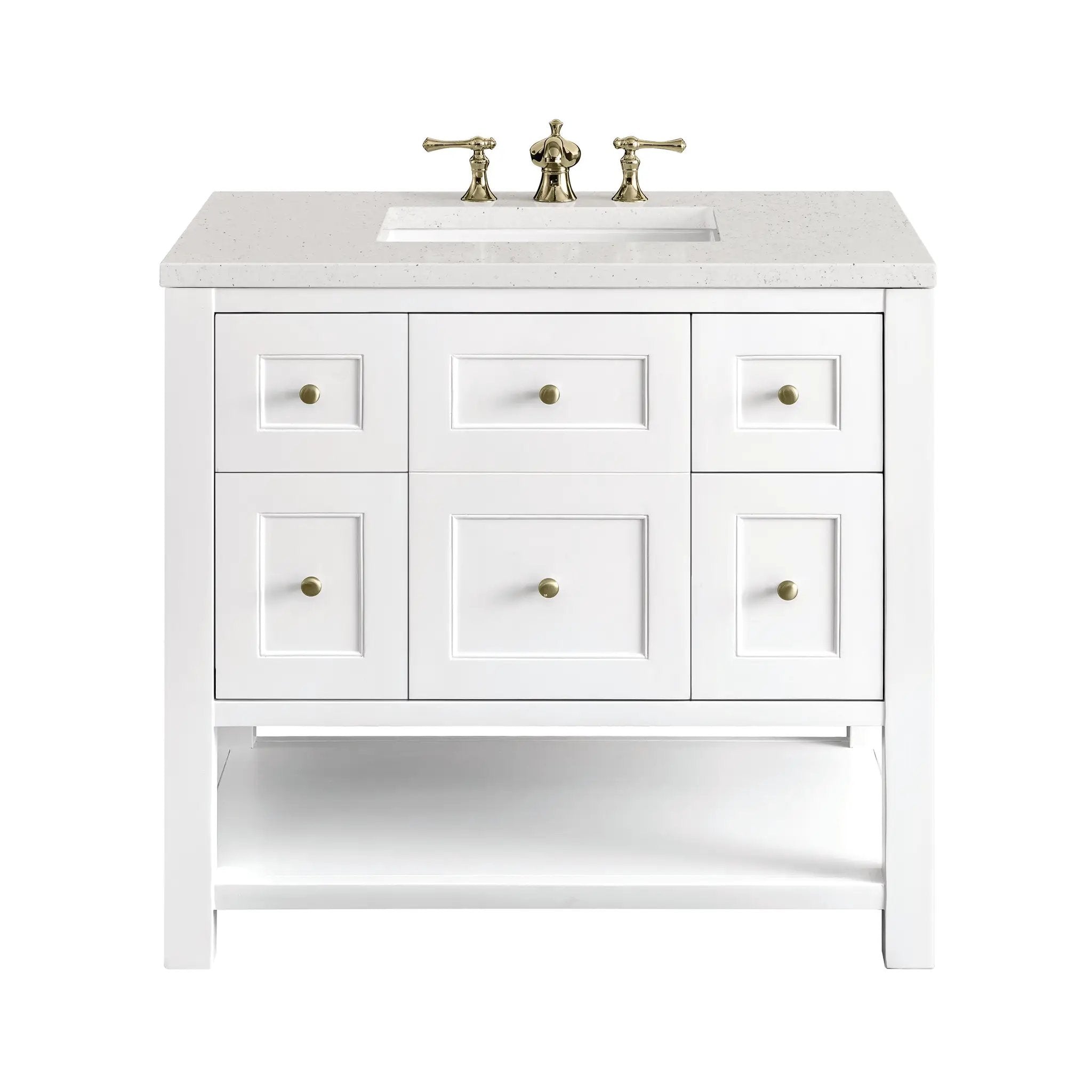 James Martin Breckenridge 36" Single Vanity Set - Bright White by James Martin Vanities