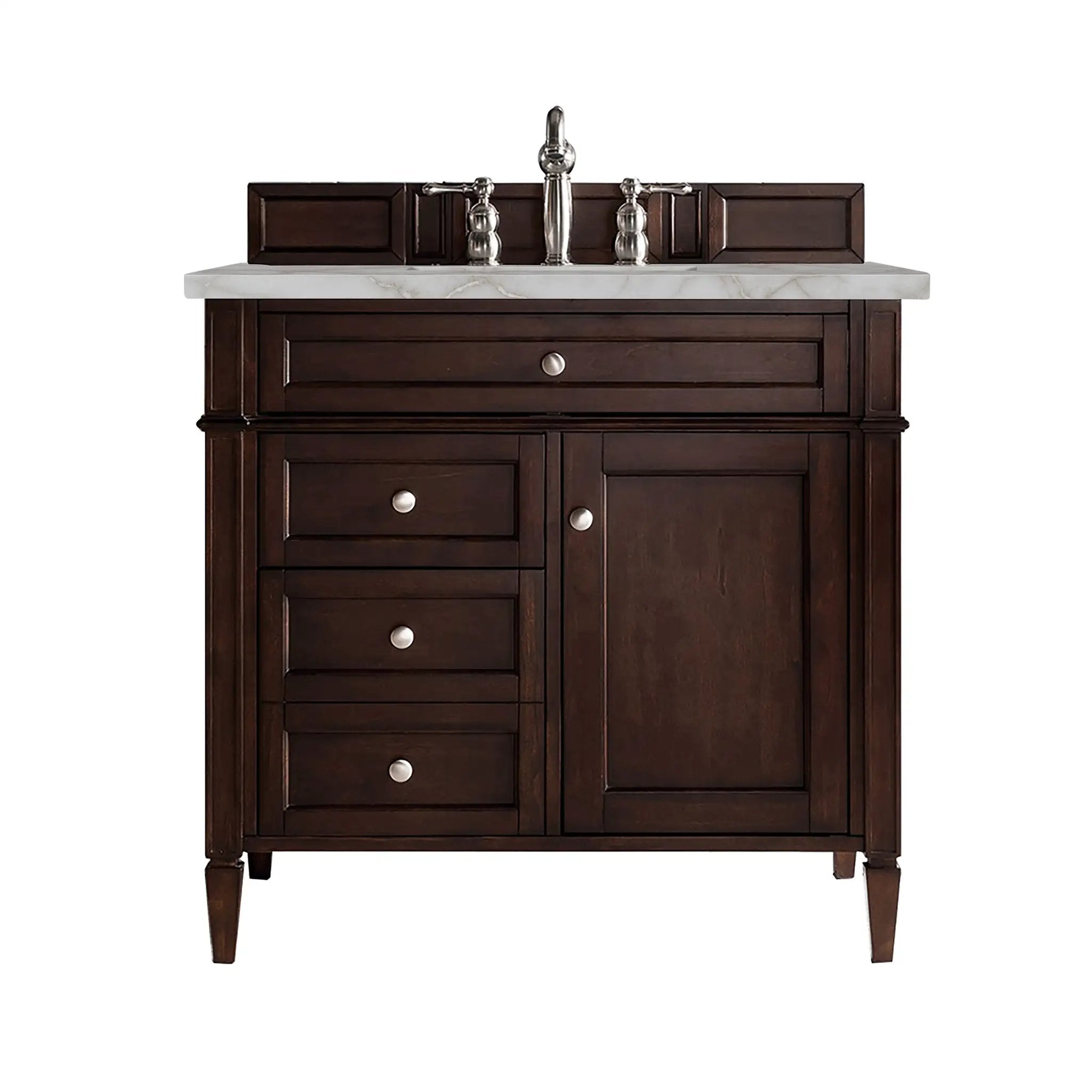 James Martin Brittany 36" Single Vanity Set - Burnished Mahogany by James Martin Vanities