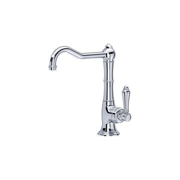 polished chrome kitchen faucet