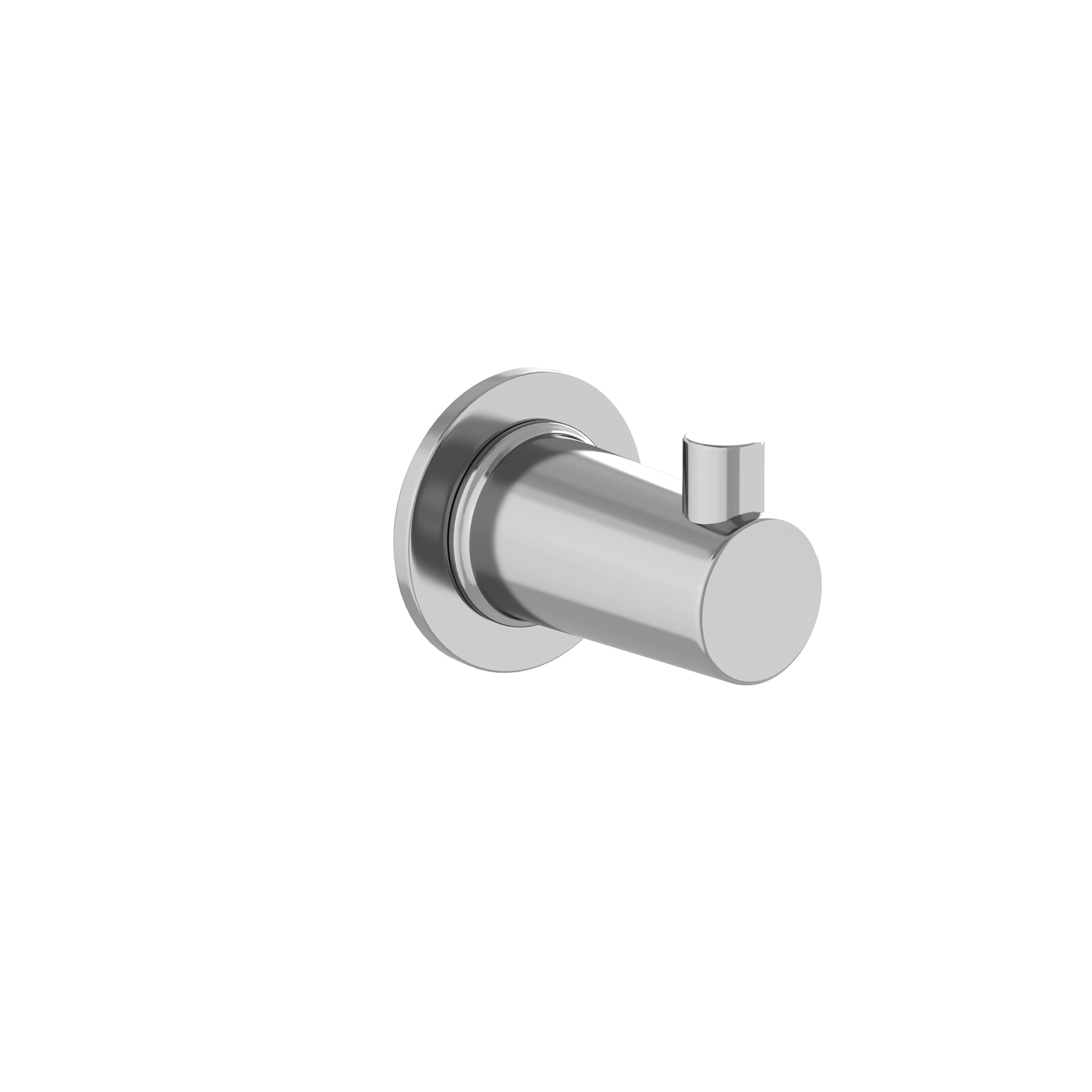 polished chrome single robe hook