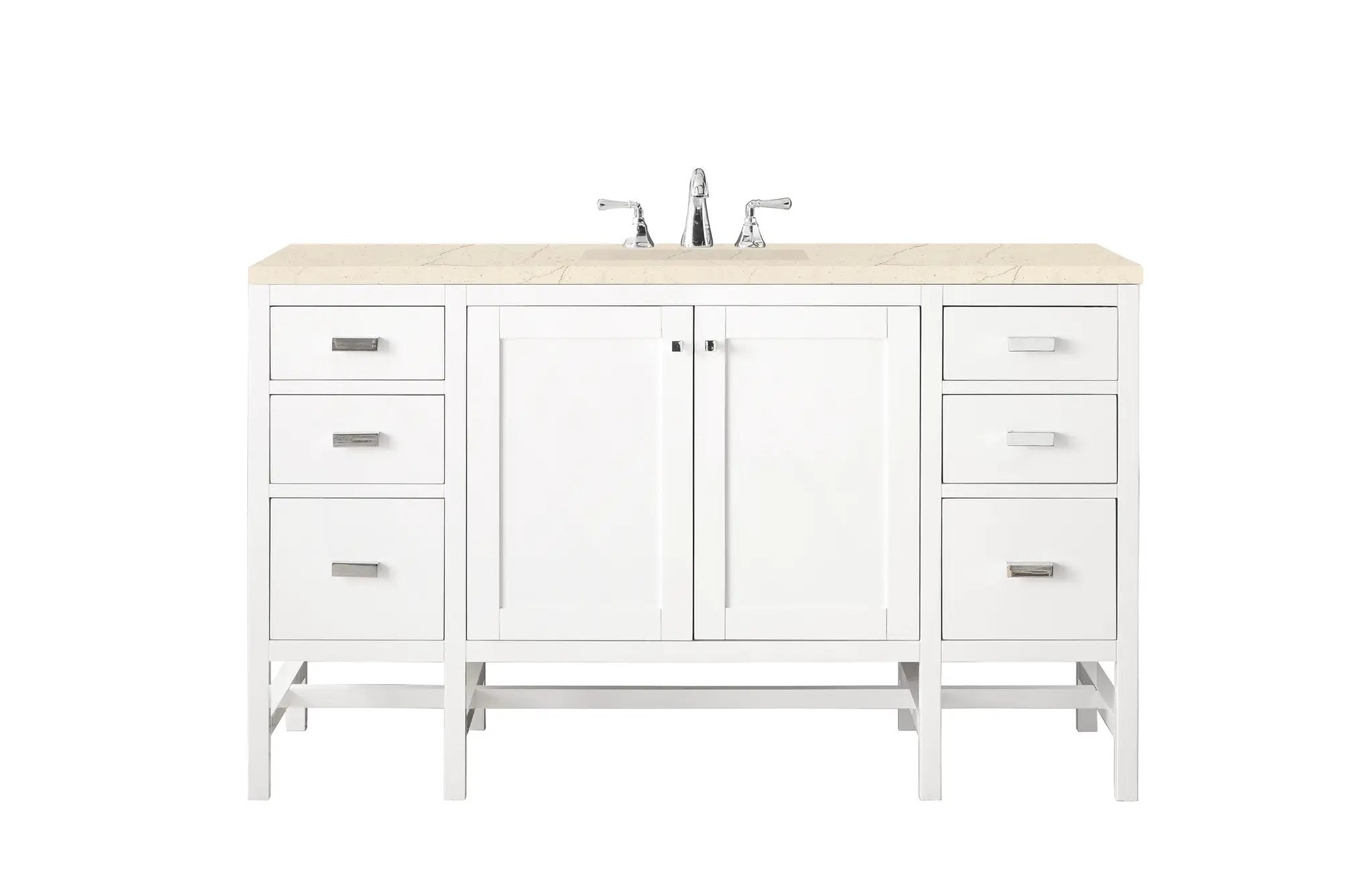 James Martin Addison 60" Single Vanity Set - Glossy White by James Martin Vanities