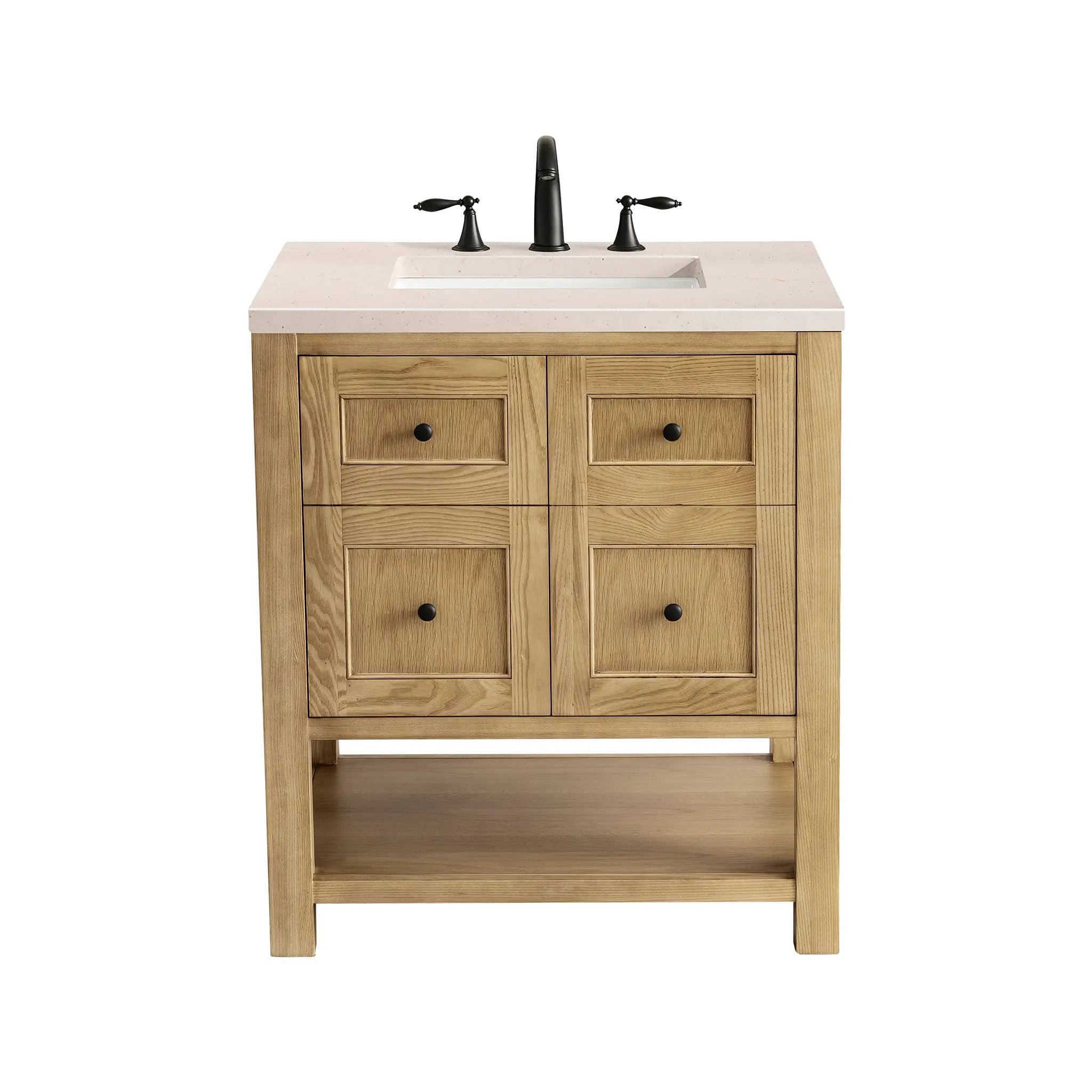 James Martin Breckenridge 30" Single Vanity Set - Light Natural Oak by James Martin Vanities