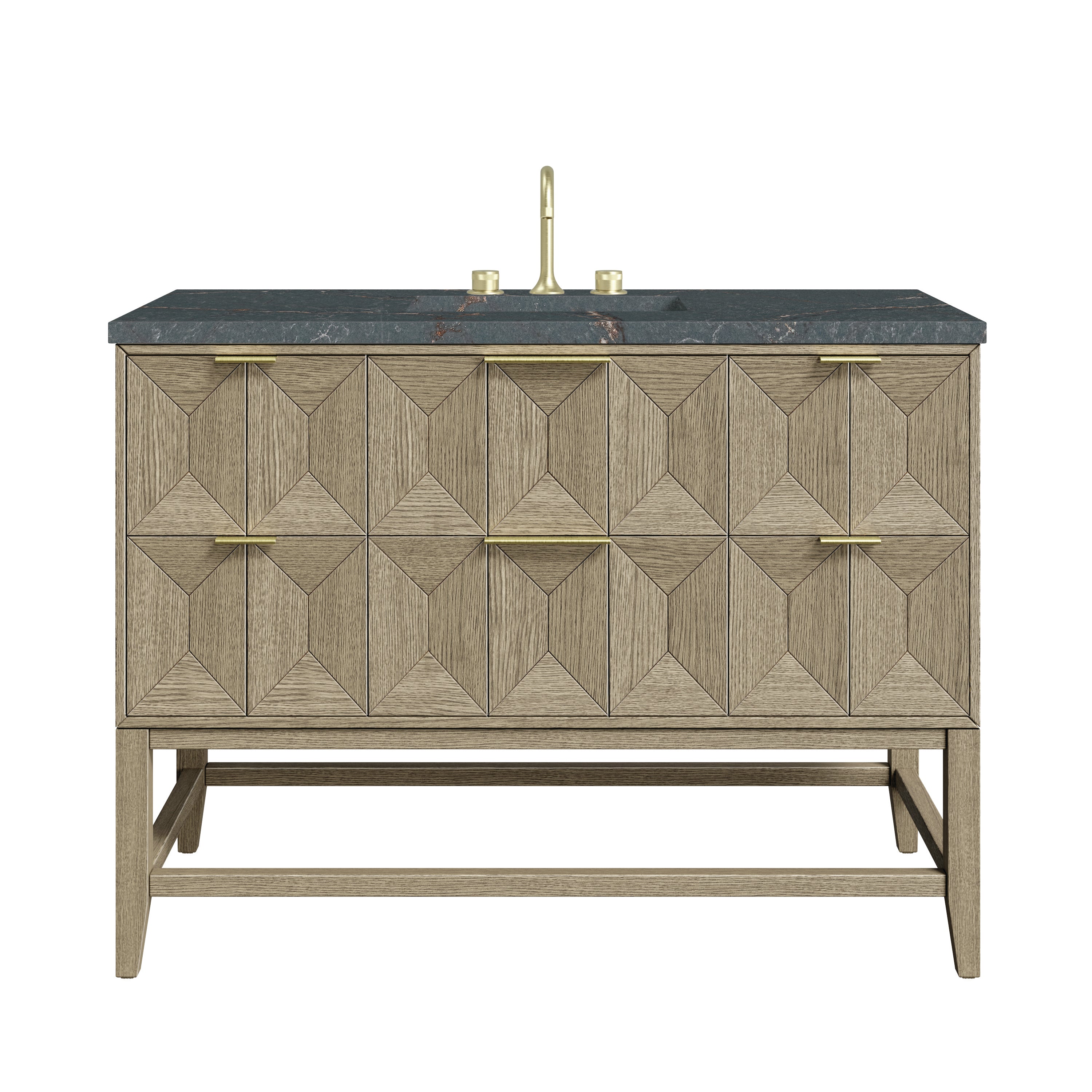 James Martin Vanities Emmeline 48" Single Vanity - Pebble Oak