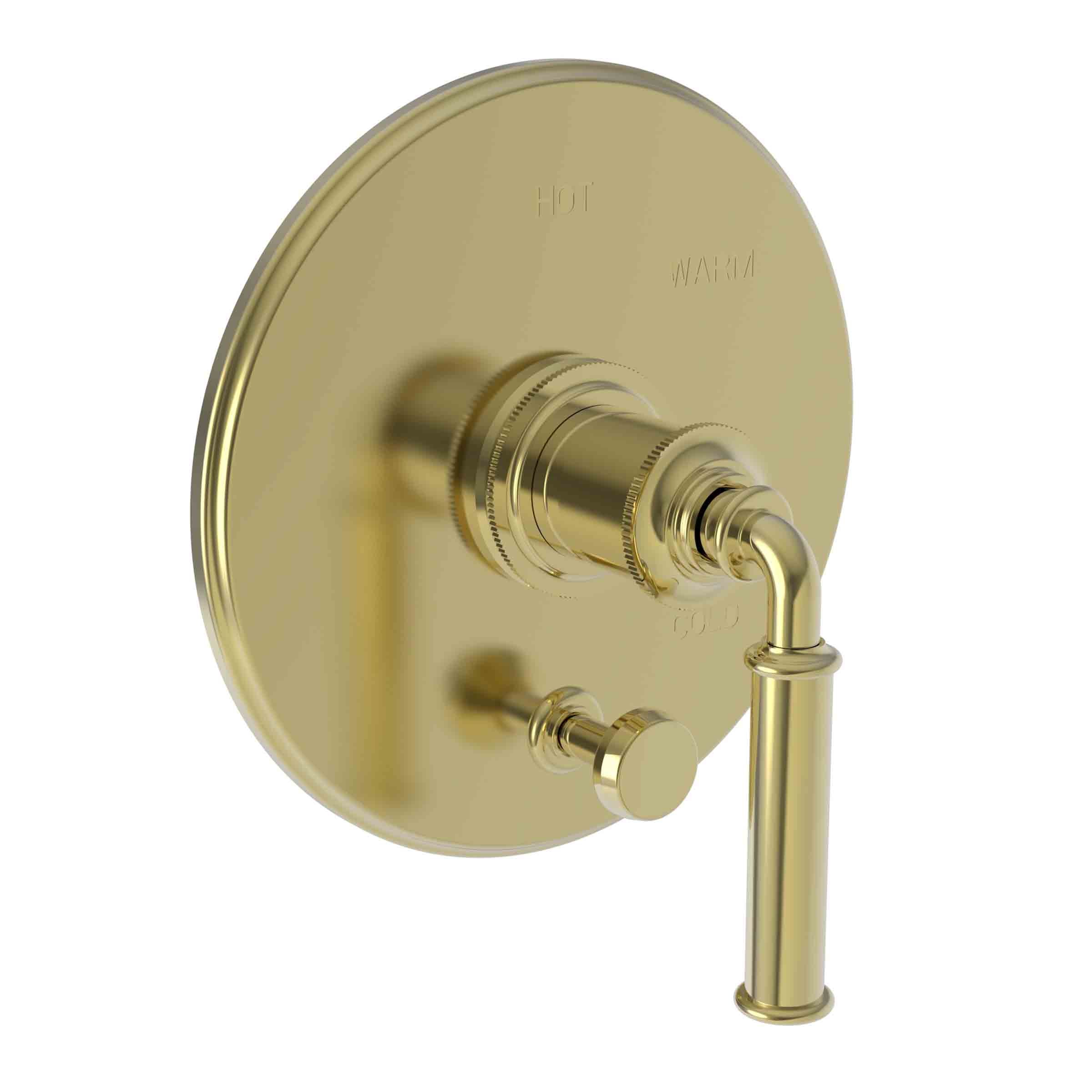 Newport Brass Taft Balanced Pressure Tub & Shower Diverter Plate with Handle. Less Showerhead, arm and flange.
