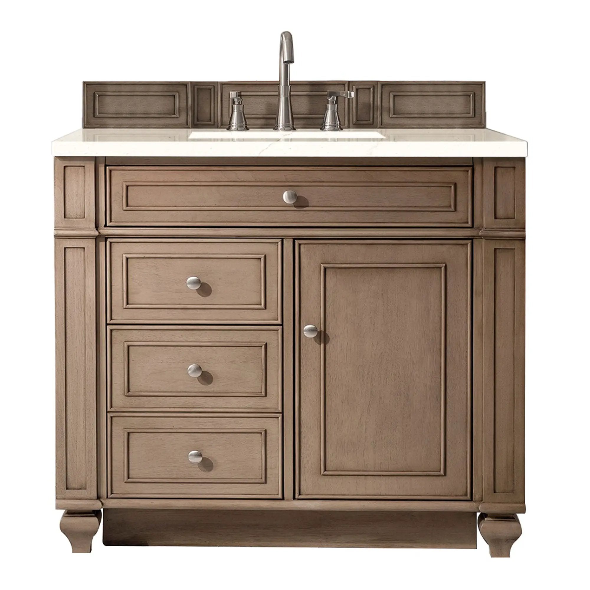 James Martin Bristol 36" Single Vanity Set - Whitewashed Walnut by James Martin Vanities