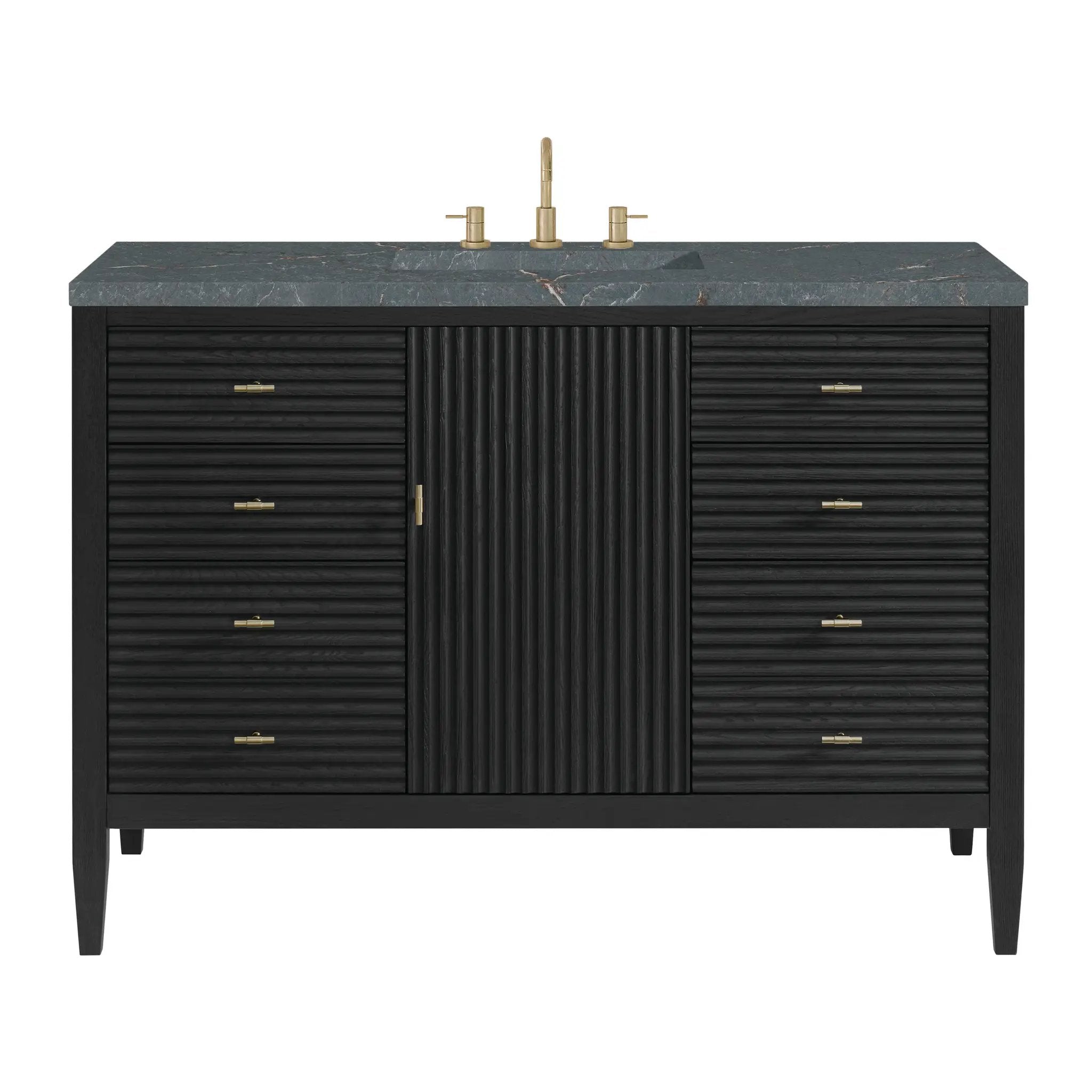 James Martin Myrrin 48" Single Vanity Set - Carbon Oak by James Martin Vanities