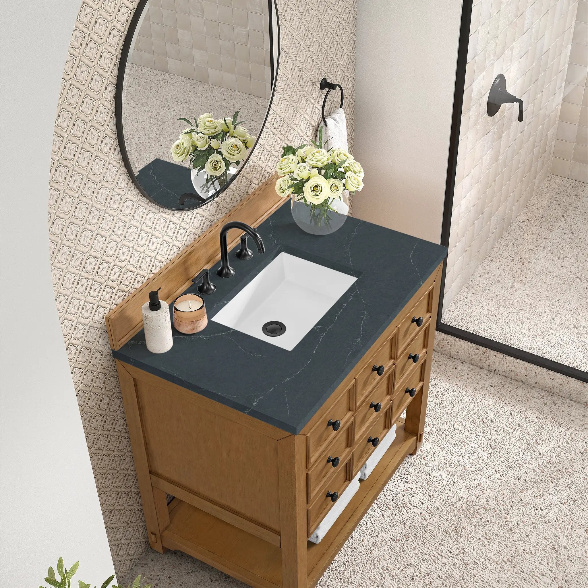 amber birch vanity