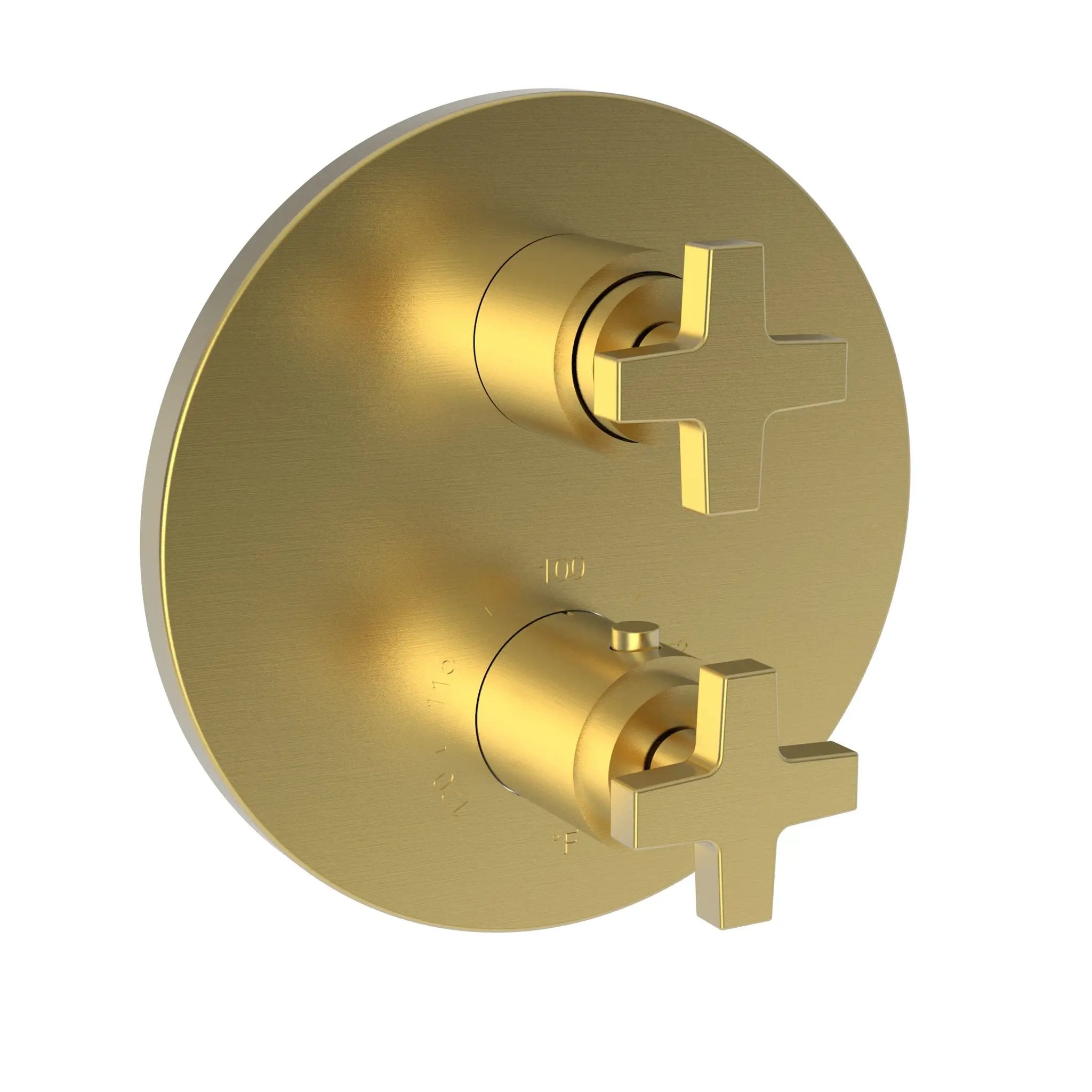 Newport Brass Dorrance 1/2" Round Thermostatic Trim Plate with Handle by Newport Brass