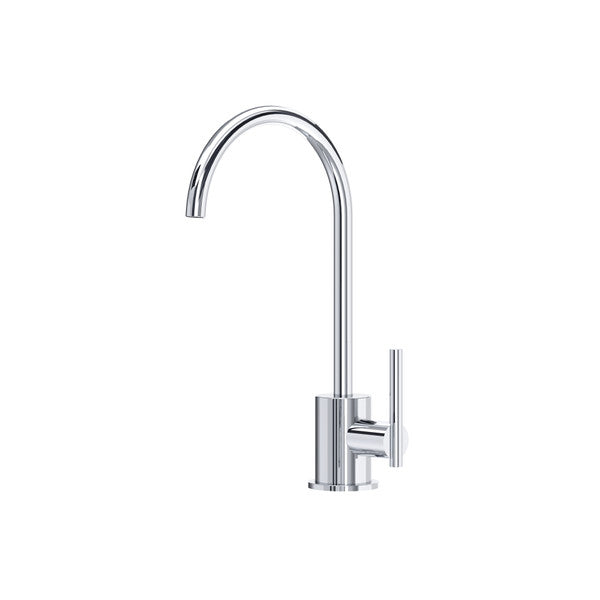 polished chrome kitchen faucet