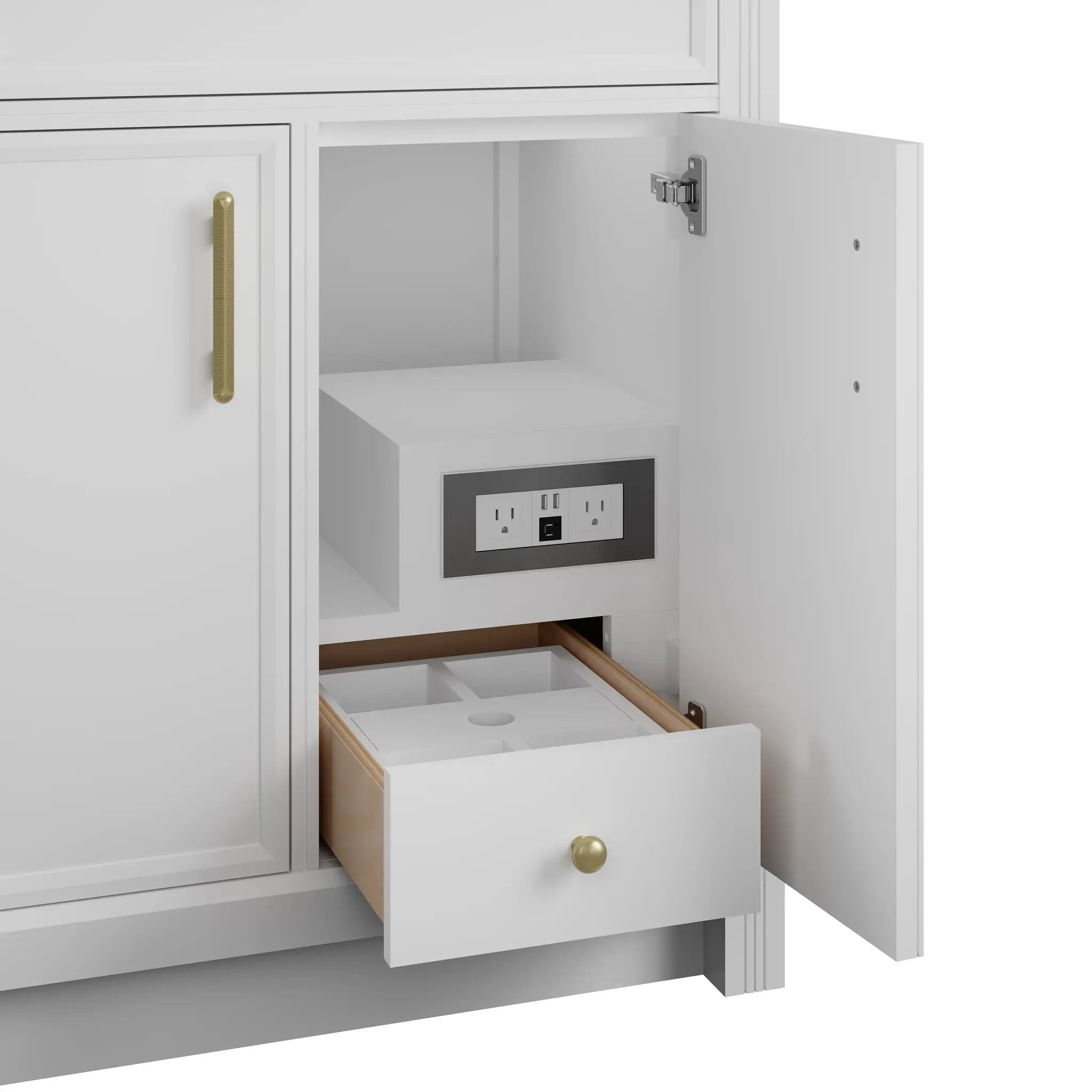 bright white vanity