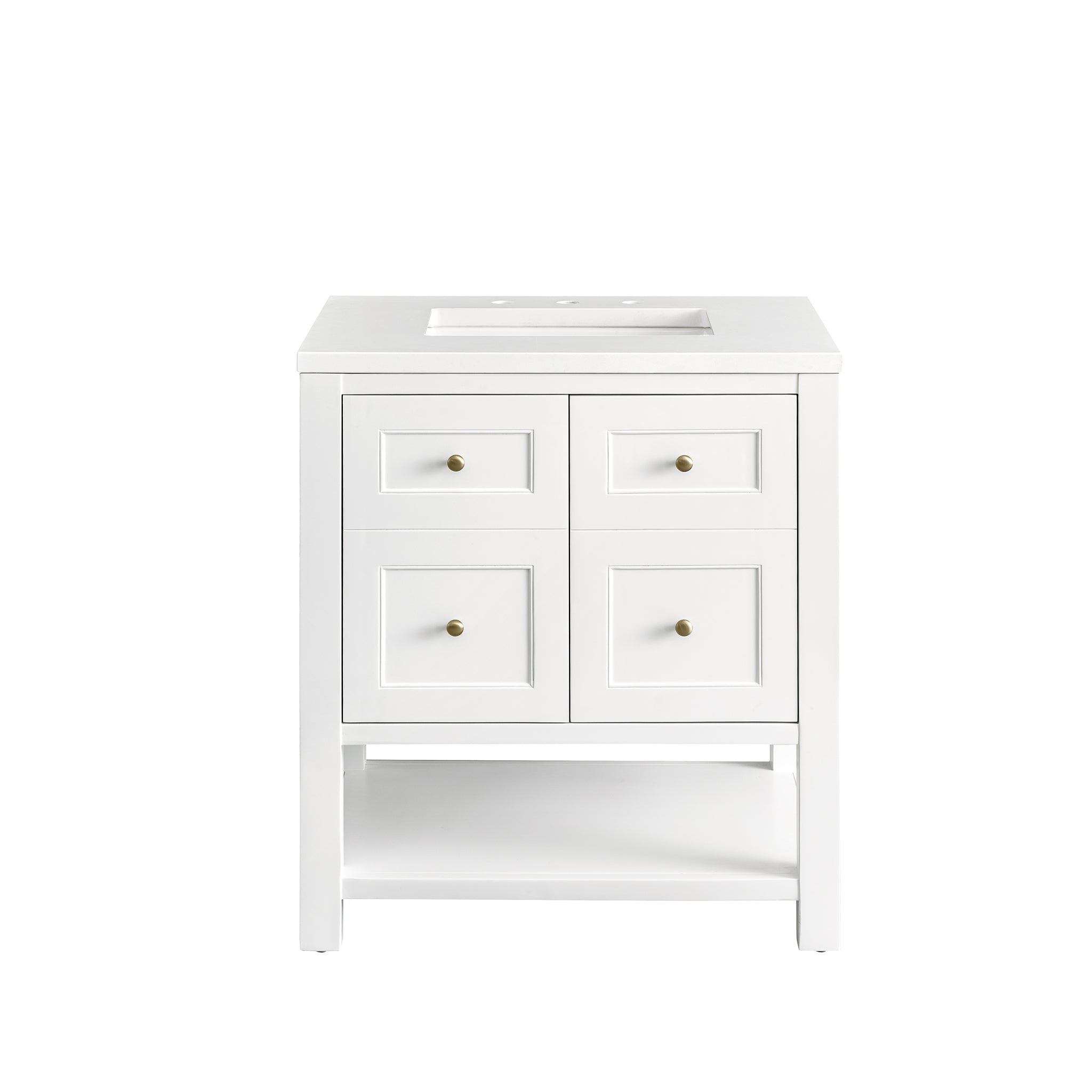 James Martin Breckenridge 30" Single Vanity Set - Bright White by James Martin Vanities