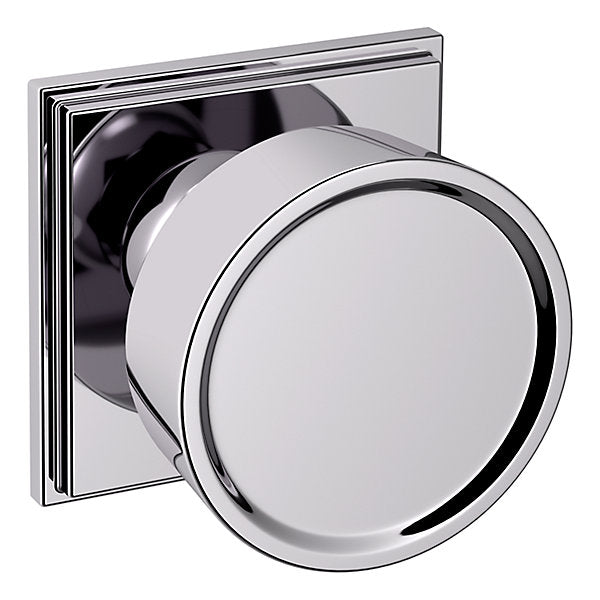 polished chrome knob