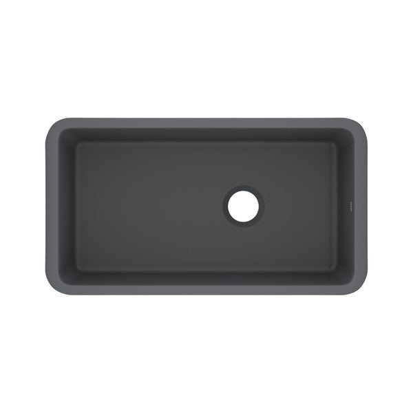 Rohl Allia 34" Fireclay Single Bowl Undermount Kitchen Sink