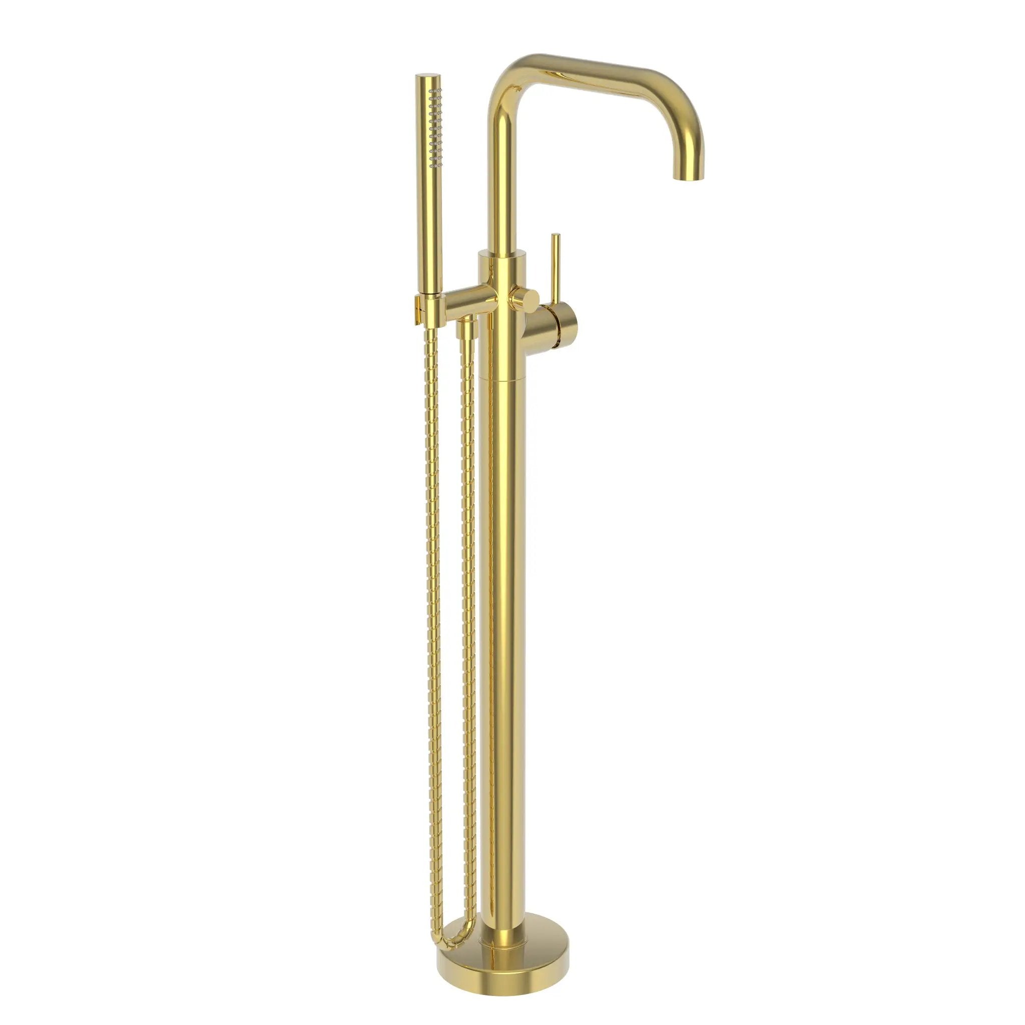 Newport Brass East Square Exposed Tub and Hand Shower Set - Free Standing by Newport Brass