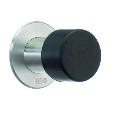 brushed stainless steel door stop