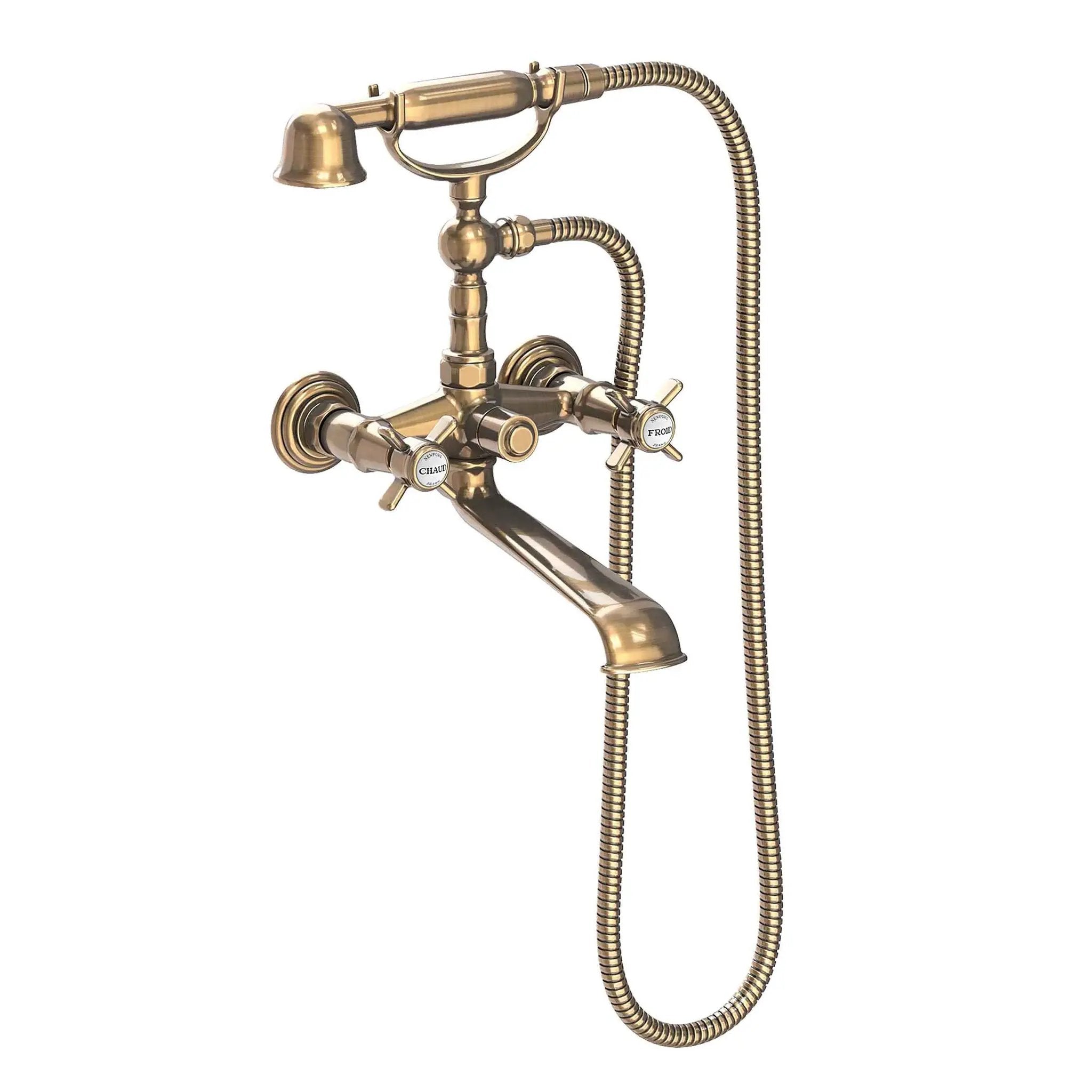 Newport Brass Fairfield Exposed Tub & Hand Shower Set - Wall Mount by Newport Brass