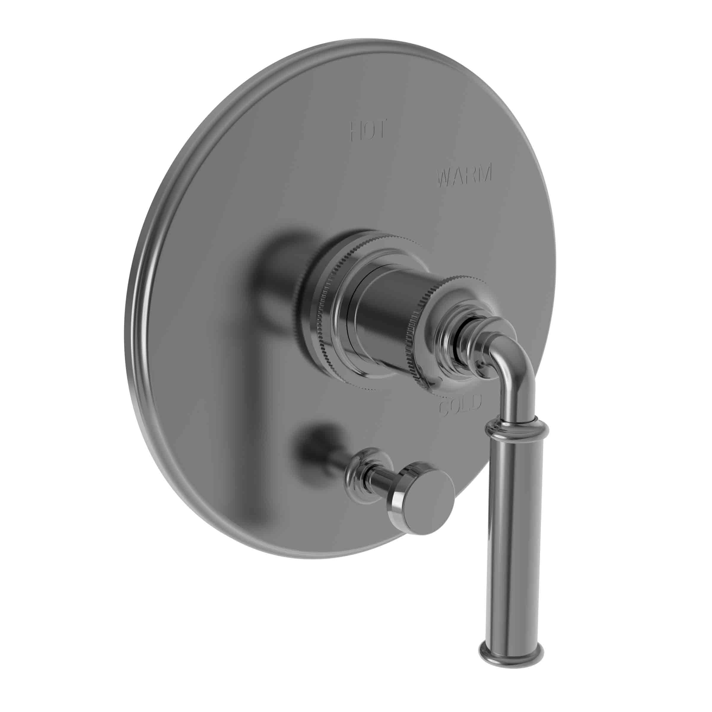 Newport Brass Taft Balanced Pressure Tub & Shower Diverter Plate with Handle. Less Showerhead, arm and flange.