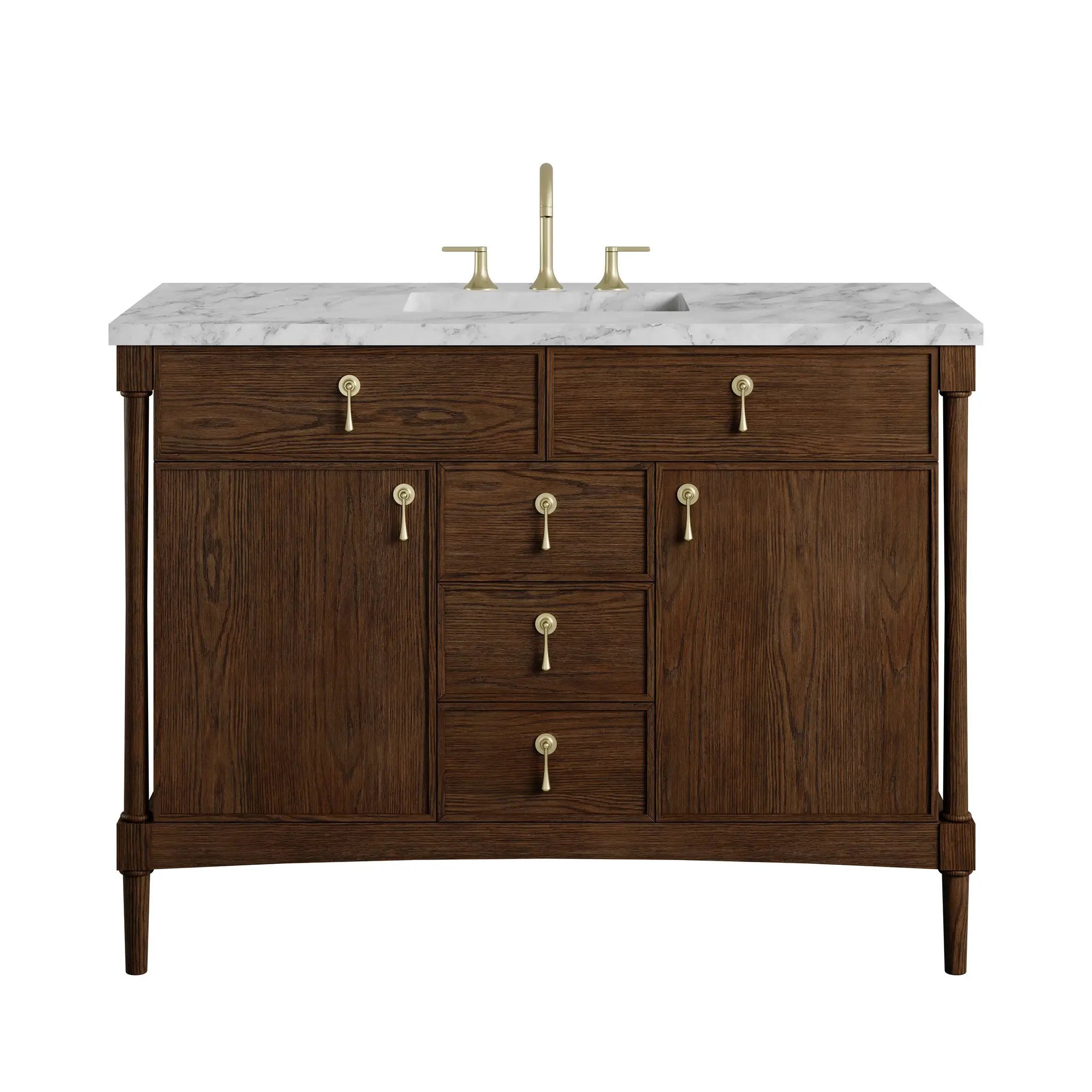 James Martin Kinnsden 48" Single Vanity Set - Sable Oak by James Martin Vanities