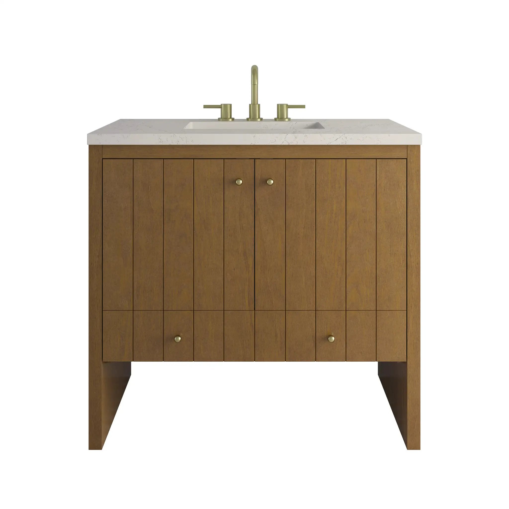 James Martin Hudson 36" Single Vanity Set - Honey Oak by James Martin Vanities