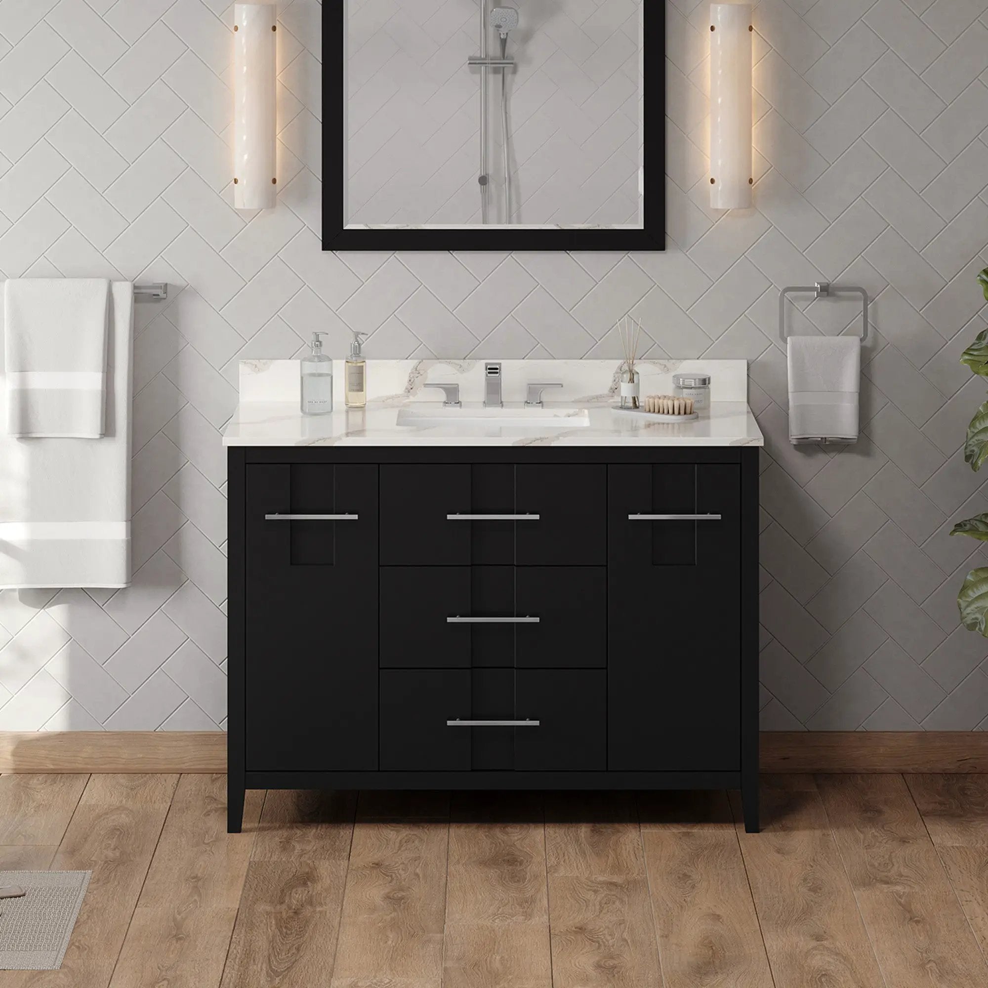 Jeffrey Alexander 48" Katara Vanity Set by Jeffrey Alexander
