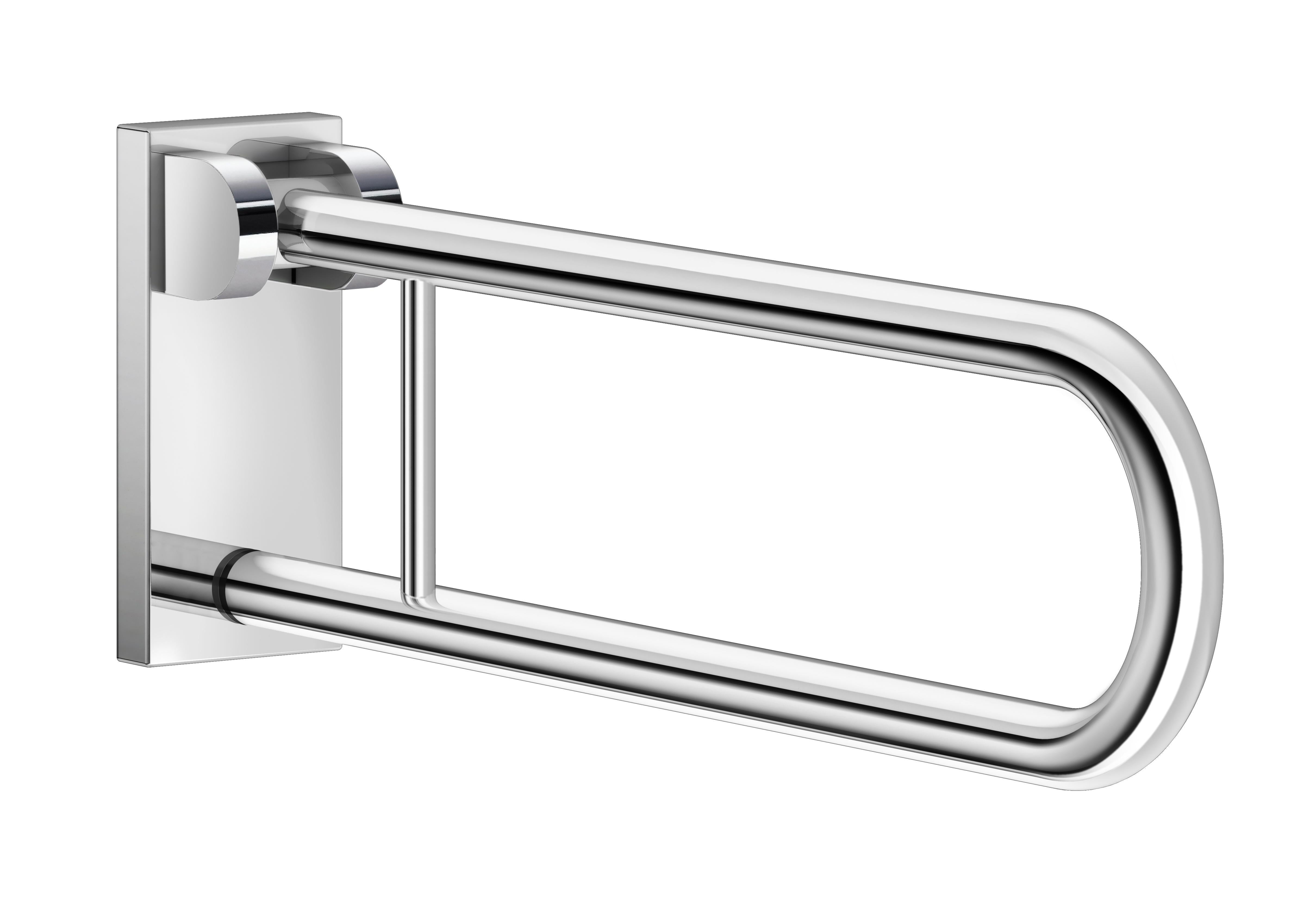 chromed stainless steel grab bar
