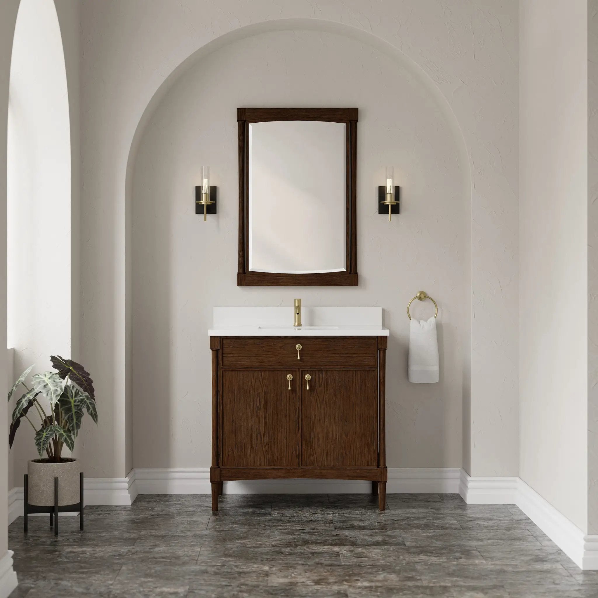 sable oak vanity