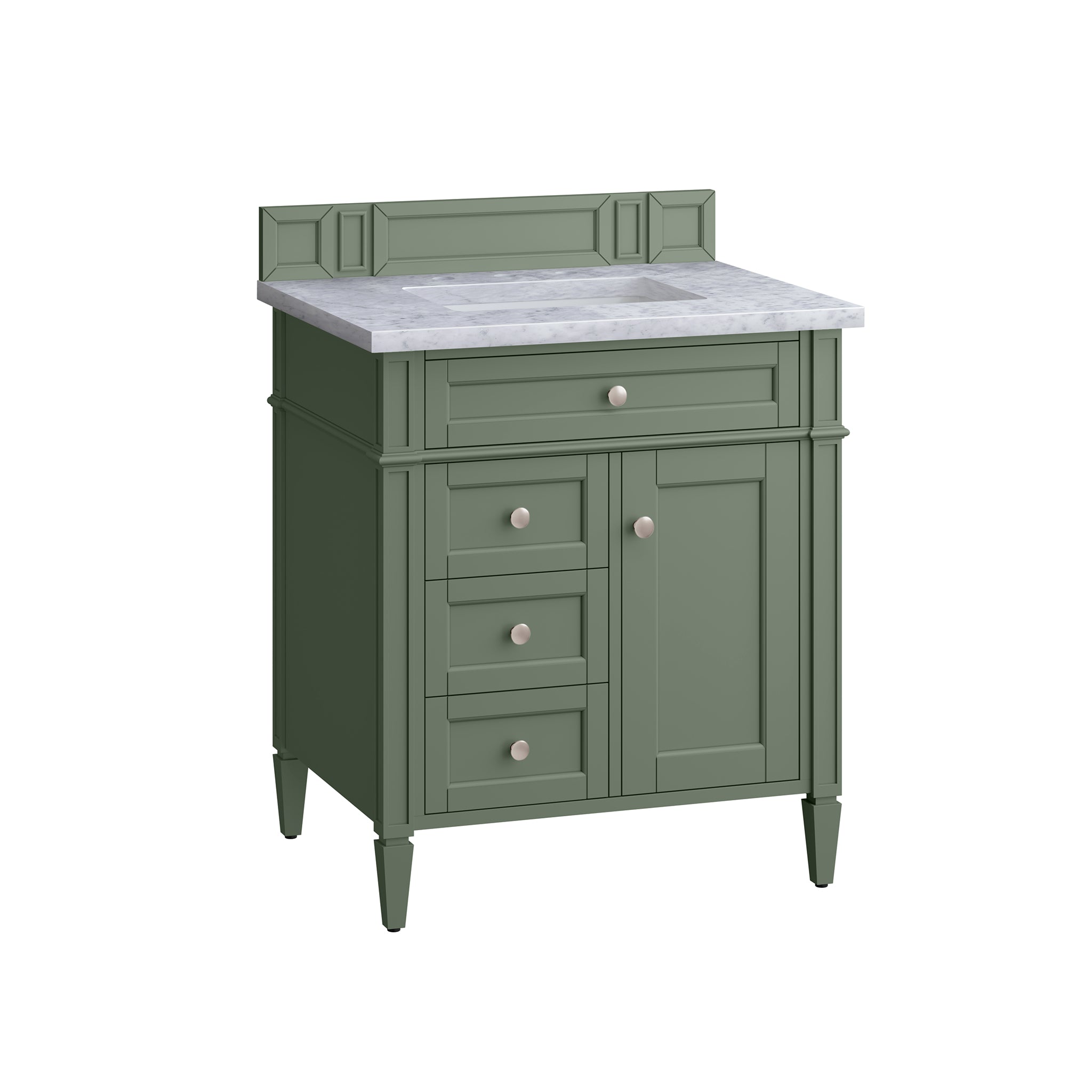 carrara marble top vanity