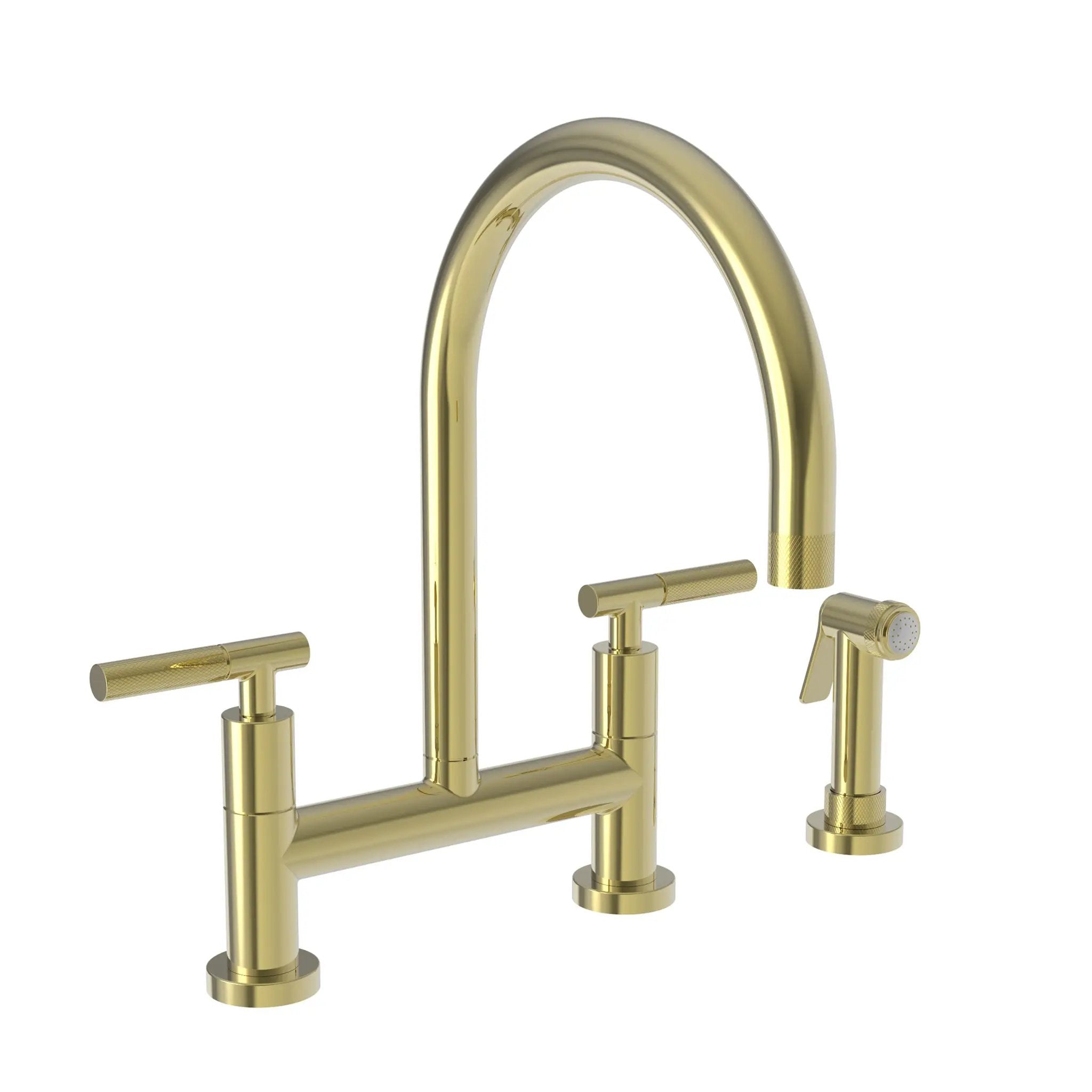 Newport Brass Muncy Kitchen Bridge Faucet with Side Spray by Newport Brass