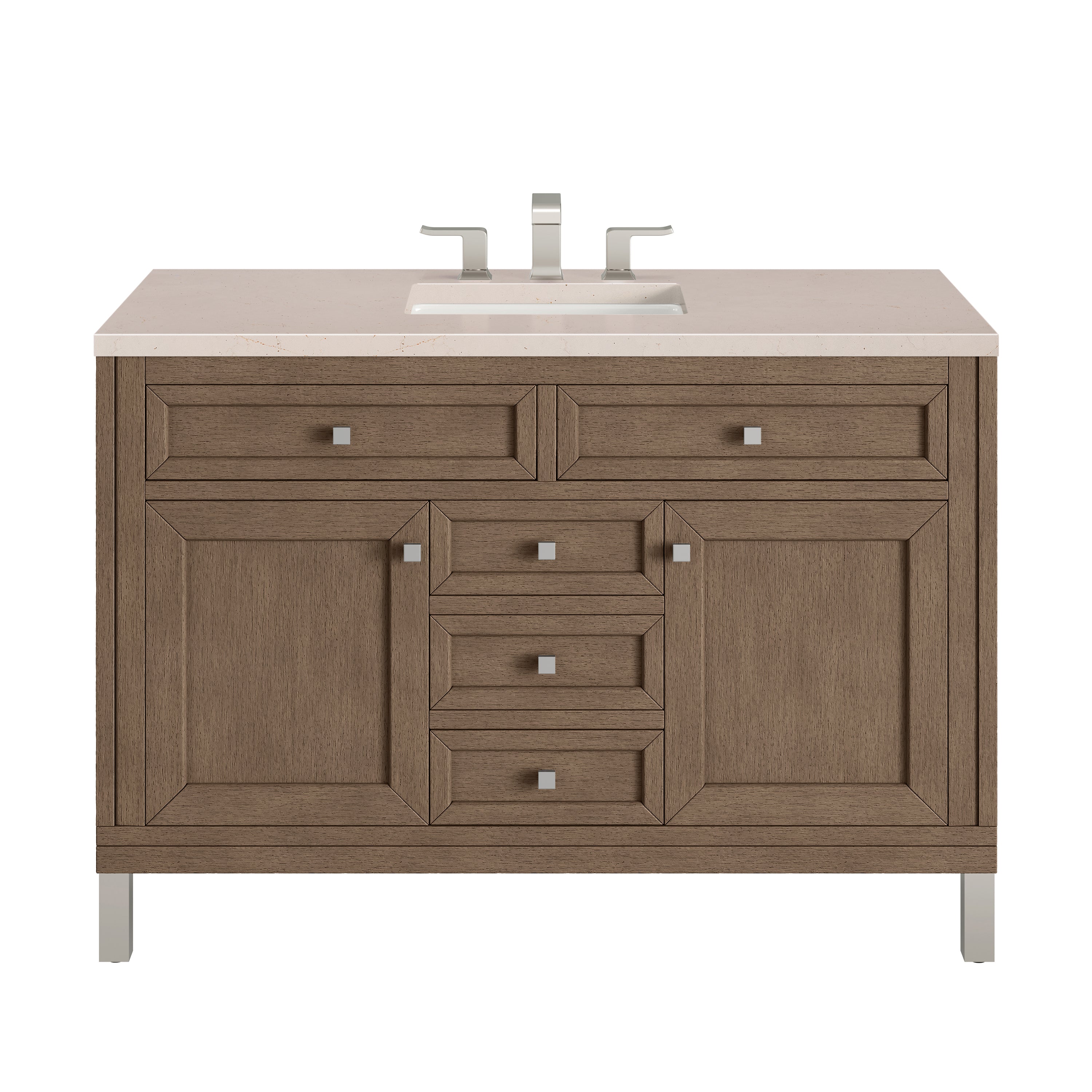 James Martin Vanities Chicago 48" Single Vanity - Whitewashed Walnut