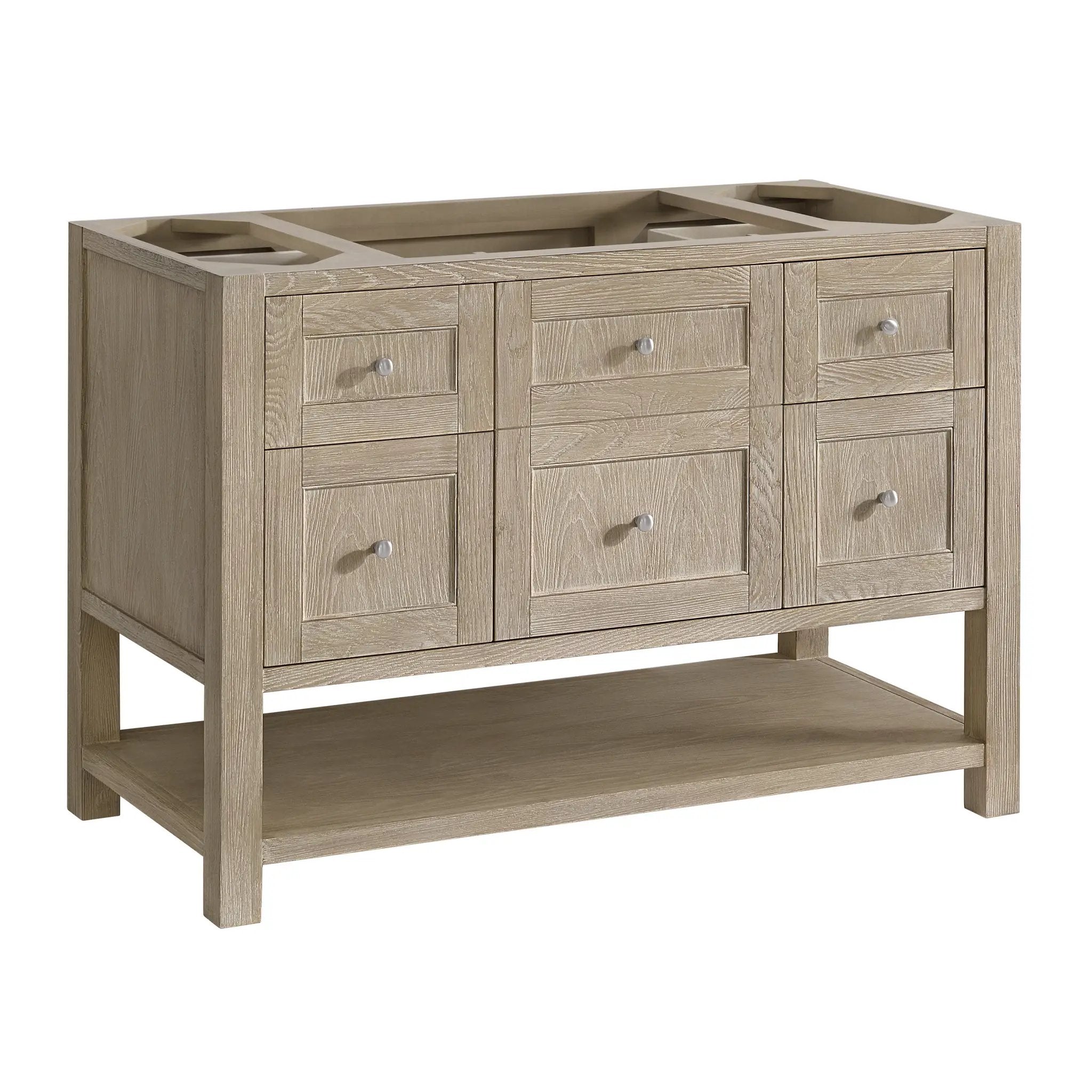 whitewashed oak vanity