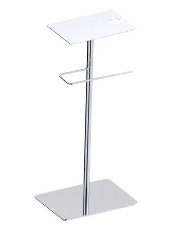 polished chrome wine stand
