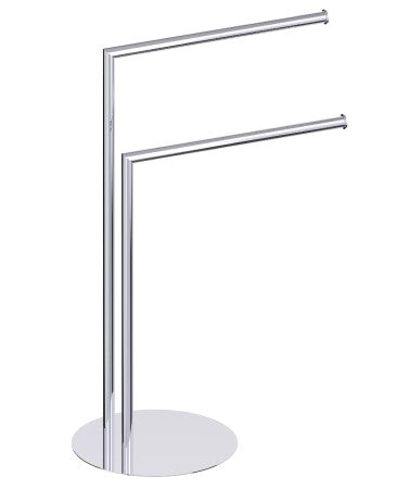 polished chrome towel rail