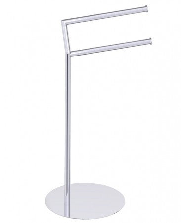 polished chrome towel rail