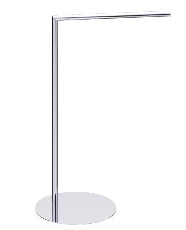 polished chrome towel rail