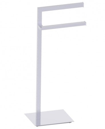 polished chrome towel rail