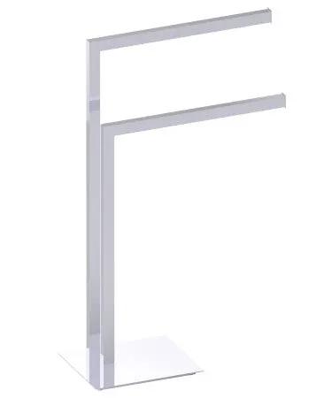 polished chrome towel rail