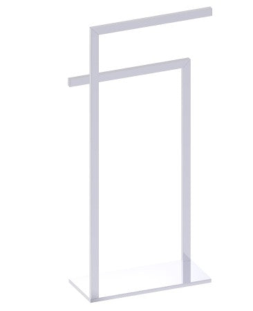 polished chrome towel rail