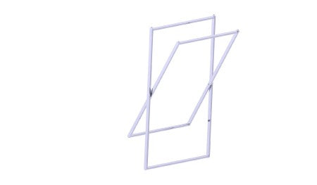 polished chrome towel rail