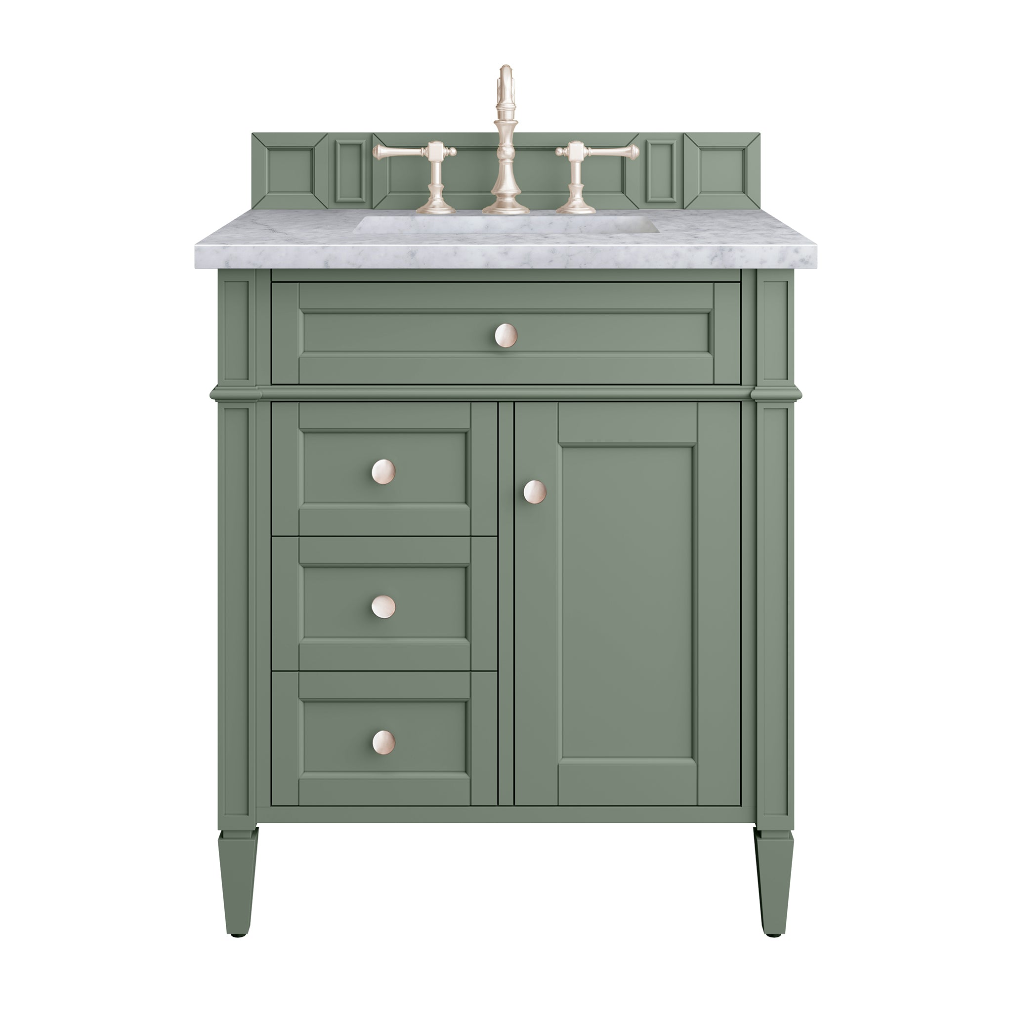 James Martin Vanities Brittany 30" Single Vanity - Smokey Celadon