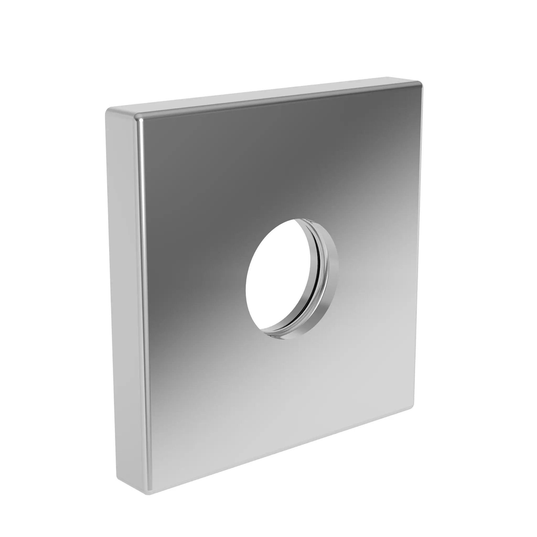 polished chrome shower arm